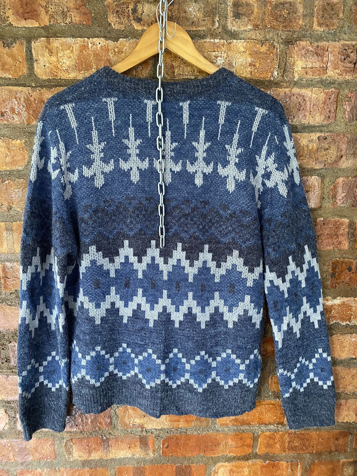 Japanese Brand Cook Japan cross mohair jacquard knit Size US L / EU 52-54 / 3 - 7 Thumbnail
