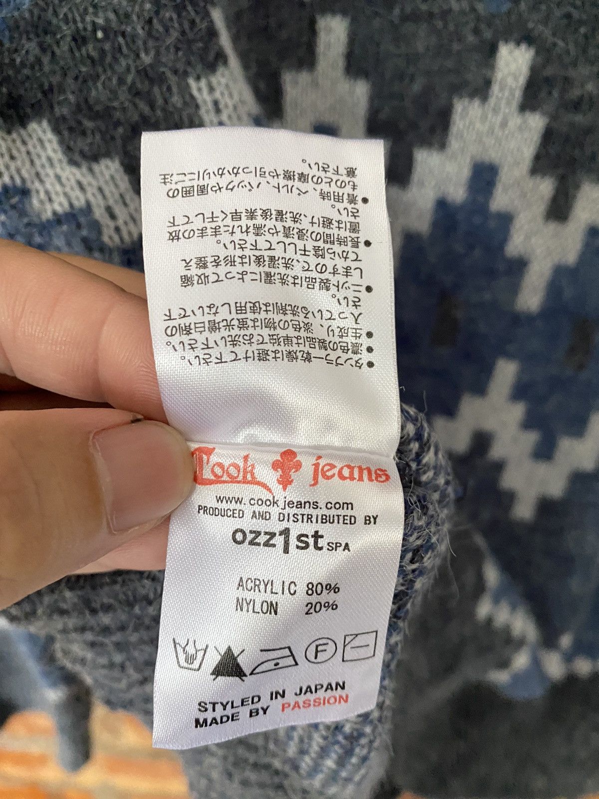 Japanese Brand Cook Japan cross mohair jacquard knit Size US L / EU 52-54 / 3 - 9 Thumbnail