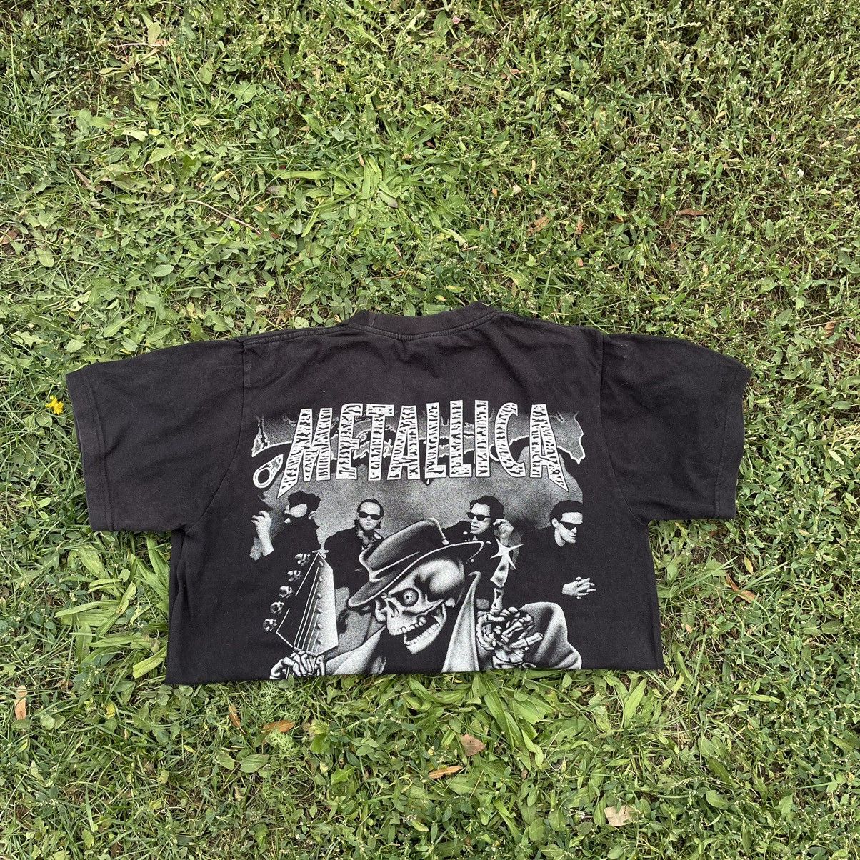 Vintage Vintage Y2K Metallica Band Graphic Tee Rave Goth Worn In M Size US M / EU 48-50 / 2 - 6 Thumbnail
