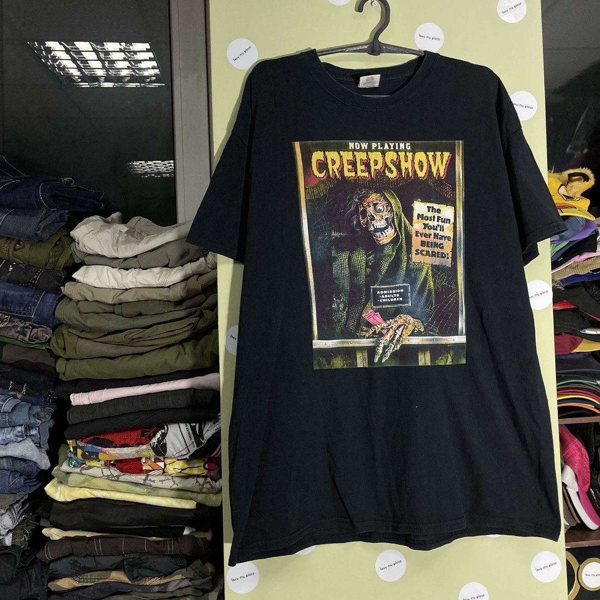 Vintage Vintage Y2K Creepshow Horror Graphic Tee Grunge Black Boxy L Size US L / EU 52-54 / 3 - 4 Thumbnail