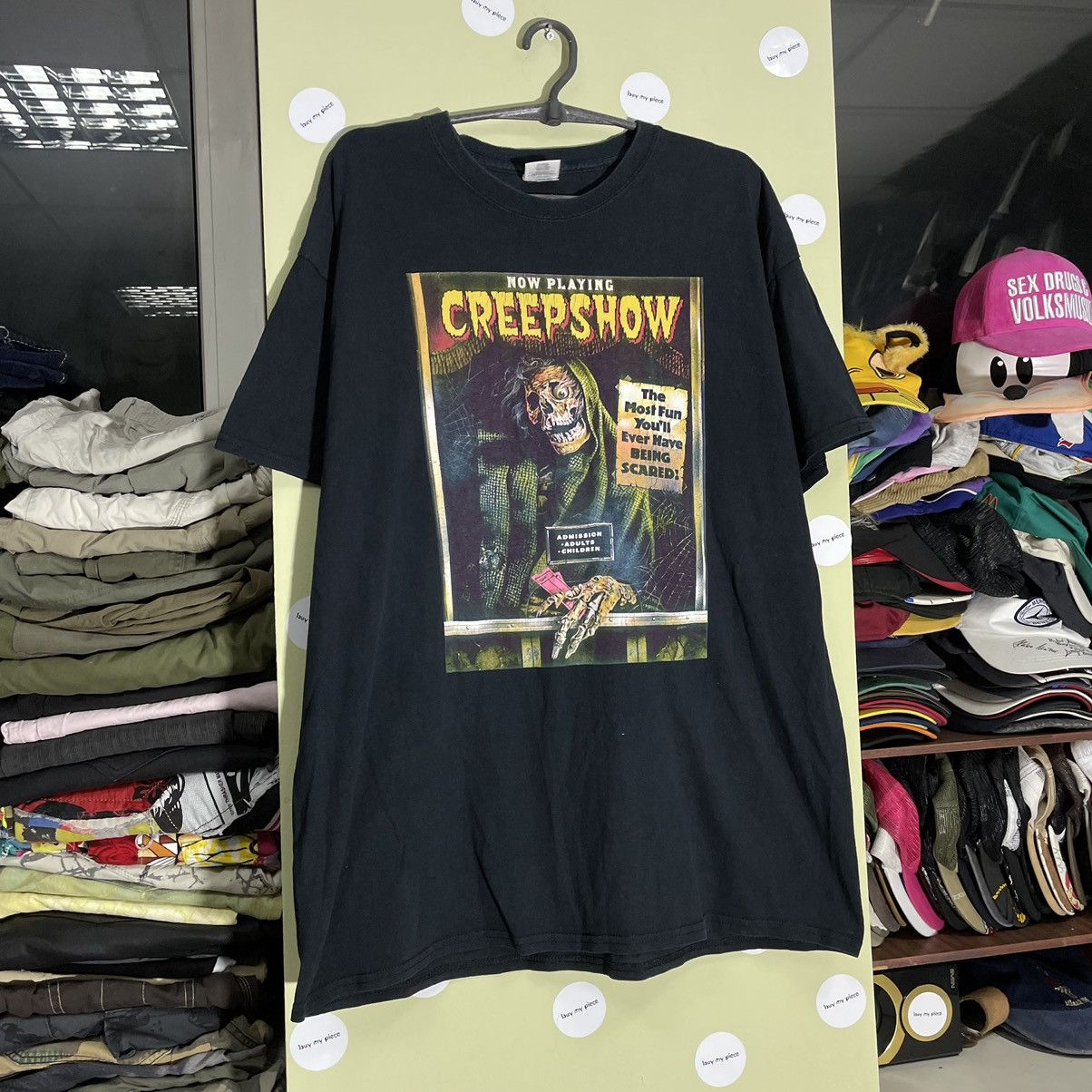 Vintage Vintage Y2K Creepshow Horror Graphic Tee Grunge Black Boxy L Size US L / EU 52-54 / 3 - 3 Thumbnail