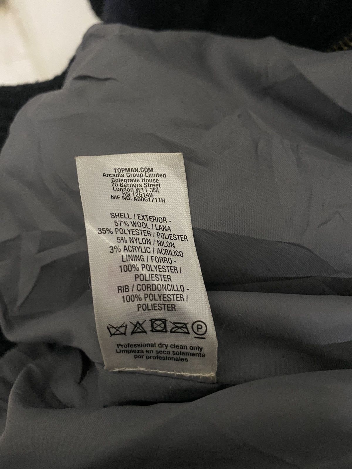 Topman TOPMAN Casual Fashion Designer Wool Bomber Jacket Size US M / EU 48-50 / 2 - 7 Thumbnail