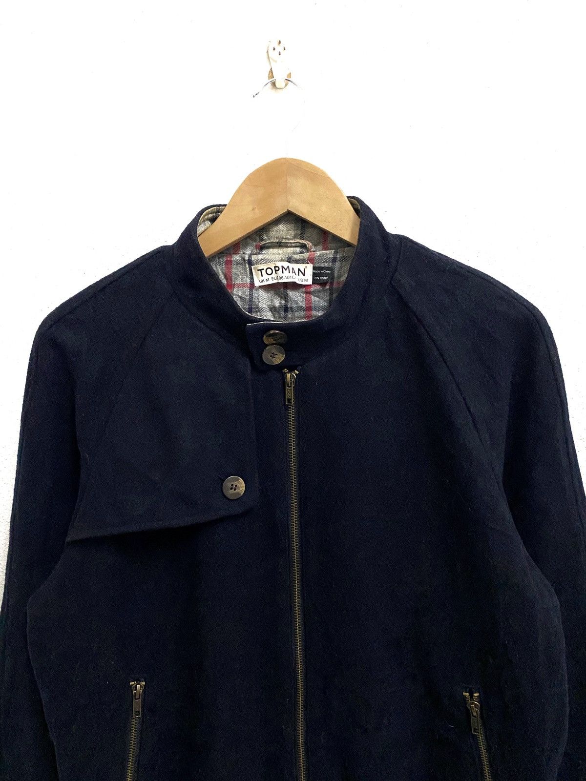 Topman TOPMAN Casual Fashion Designer Wool Bomber Jacket Size US M / EU 48-50 / 2 - 5 Thumbnail