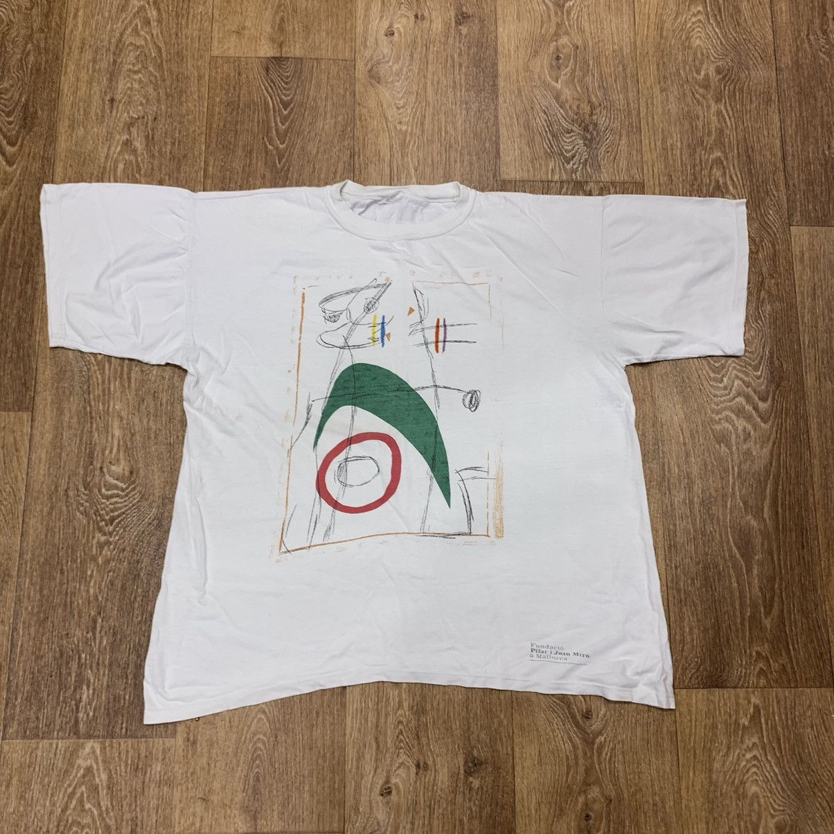 Vintage Vintage 90s Graphic Tee Art Abstract Streetwear Skate XL Size US XL / EU 56 / 4 - 1 Thumbnail
