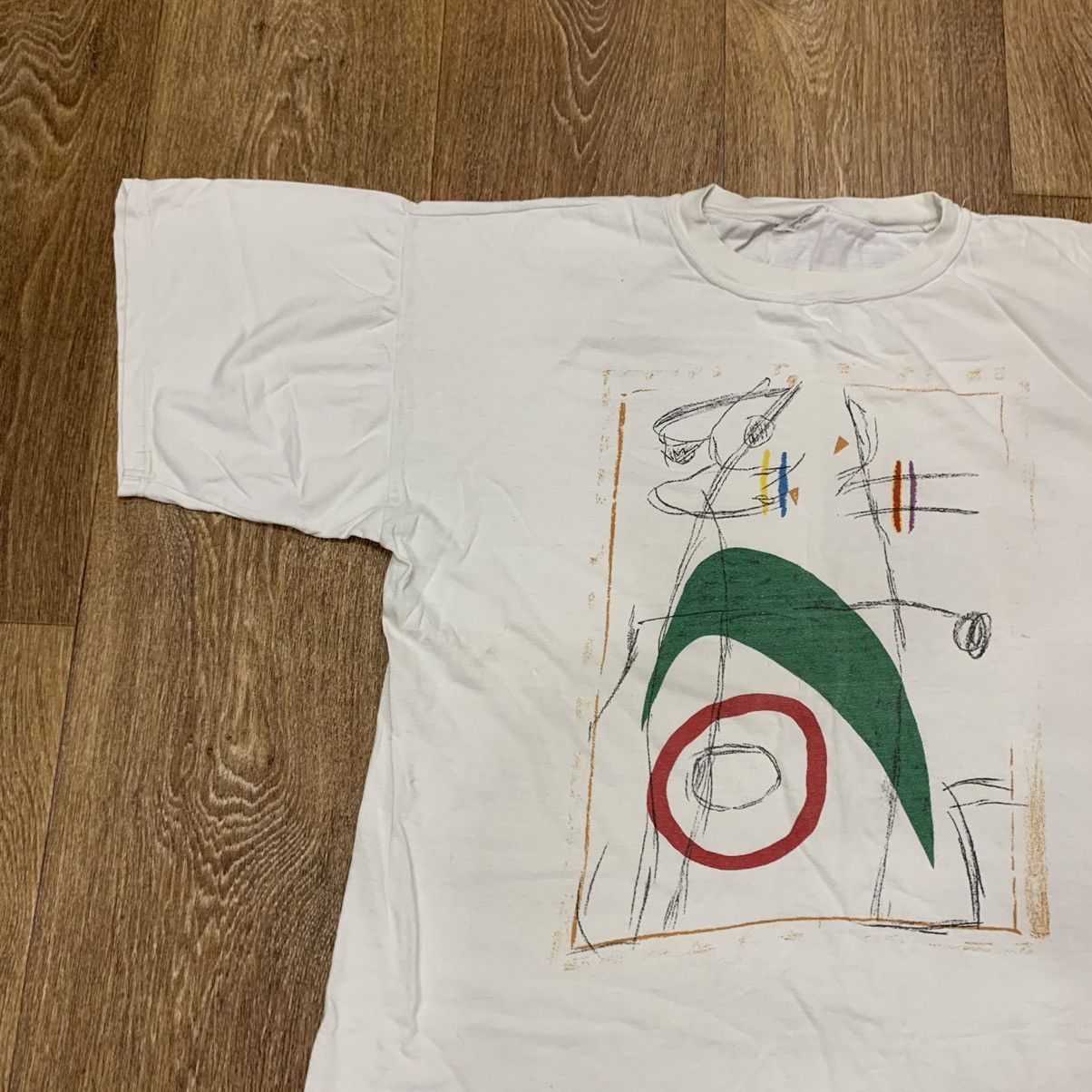 Vintage Vintage 90s Graphic Tee Art Abstract Streetwear Skate XL Size US XL / EU 56 / 4 - 4 Thumbnail