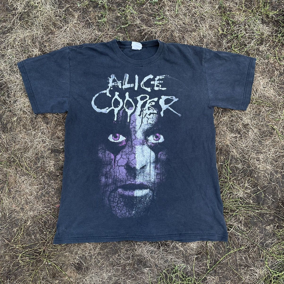 Vintage Vintage 90s Alice Cooper Band Tee Sun Faded Grunge Logo XL Size US XL / EU 56 / 4 - 1 Thumbnail