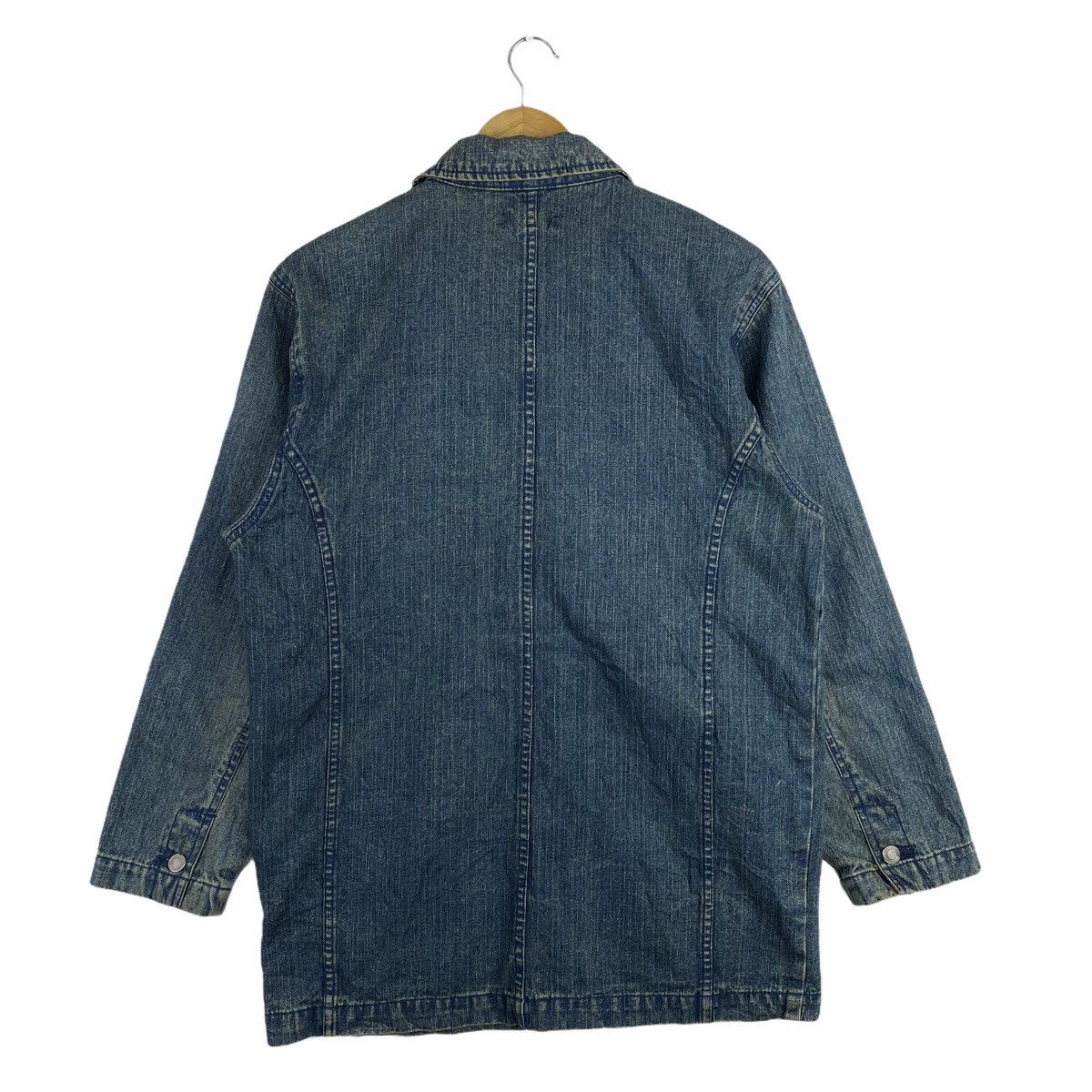 Japanese Brand × Vintage Vintage HELLO GEM Japanese Brand Worker Denim Jeans Jacket Size US L / EU 52-54 / 3 - 2 Thumbnail