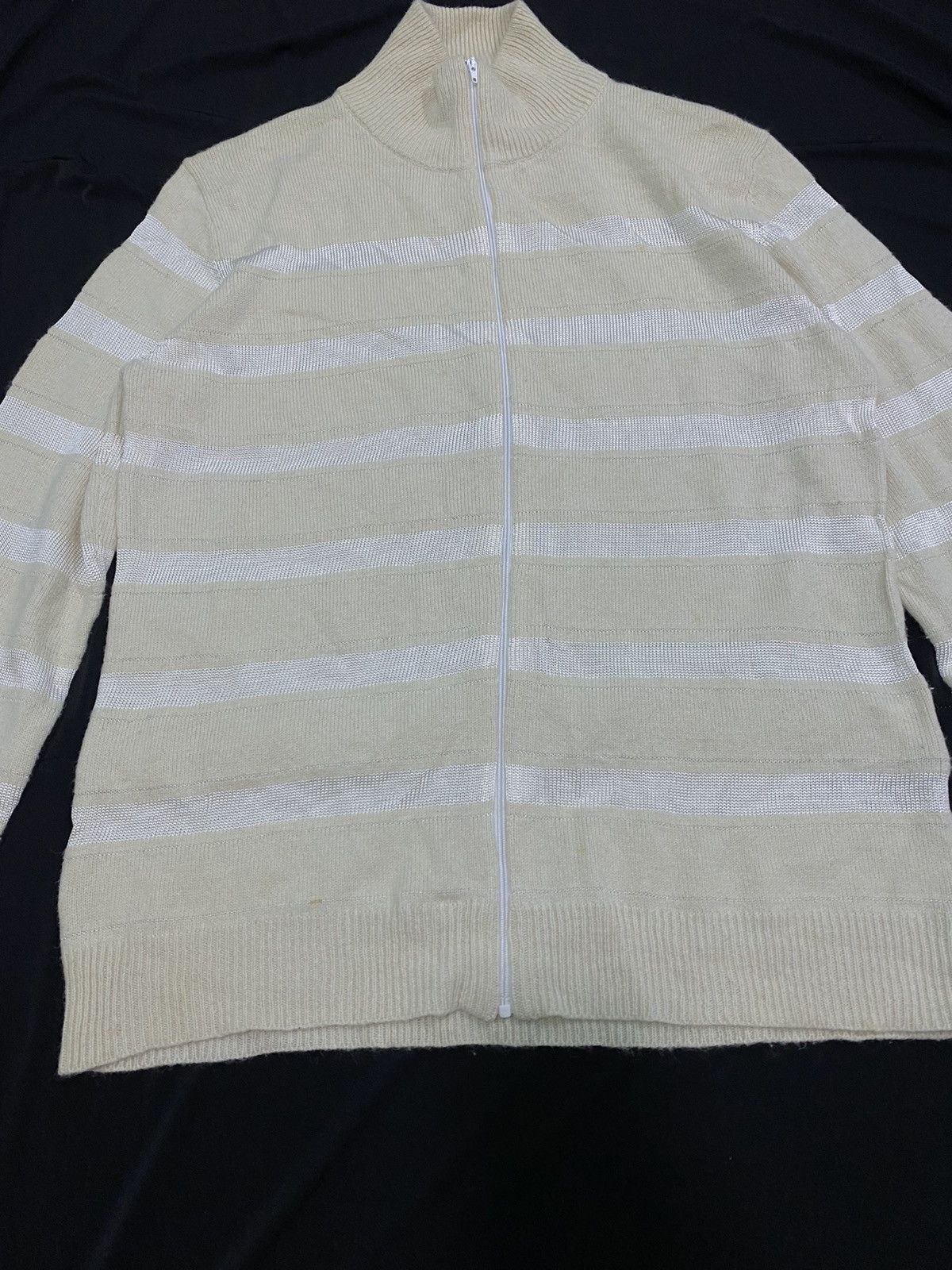 Yohji Yamamoto Yohji Yamamoto AAR Wool stripe zipper Size US M / EU 48-50 / 2 - 3 Thumbnail