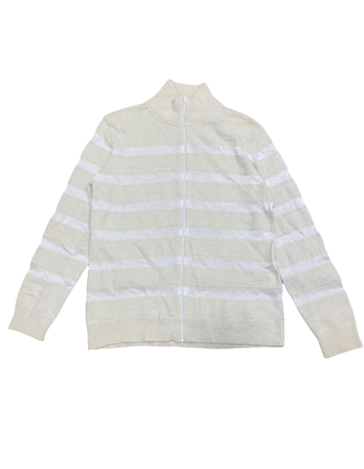 Yohji Yamamoto AAR Wool stripe zipper