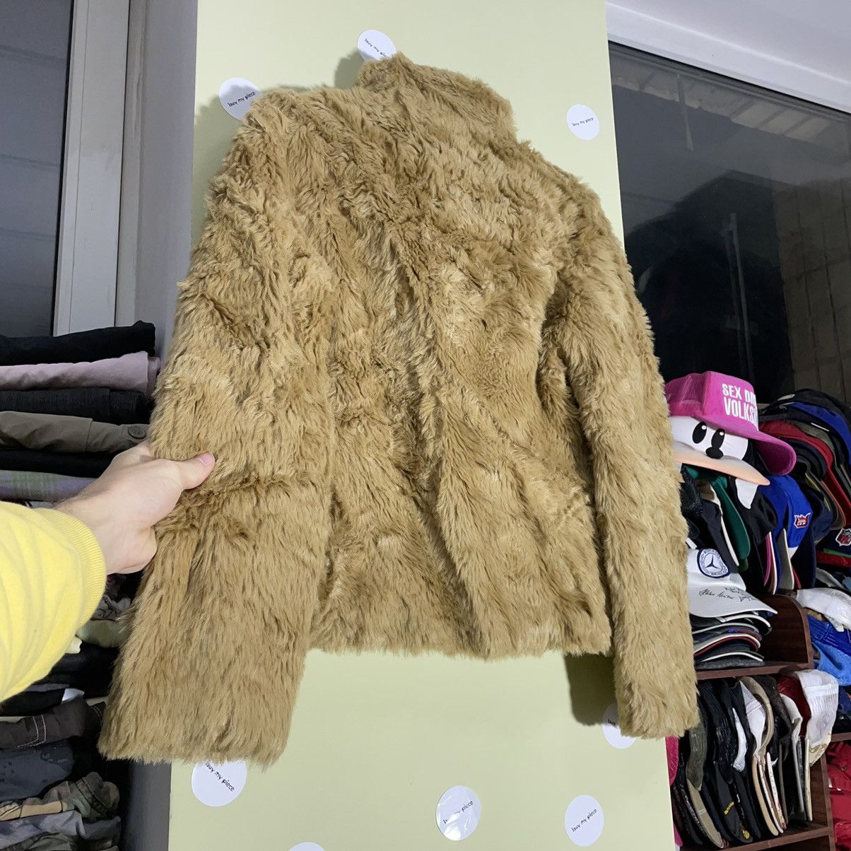 Vintage Vintage Y2K Mohair Teddy Bomber Jacket Hypebeast Tan Slim M Size M / US 6-8 / IT 42-44 - 8 Thumbnail