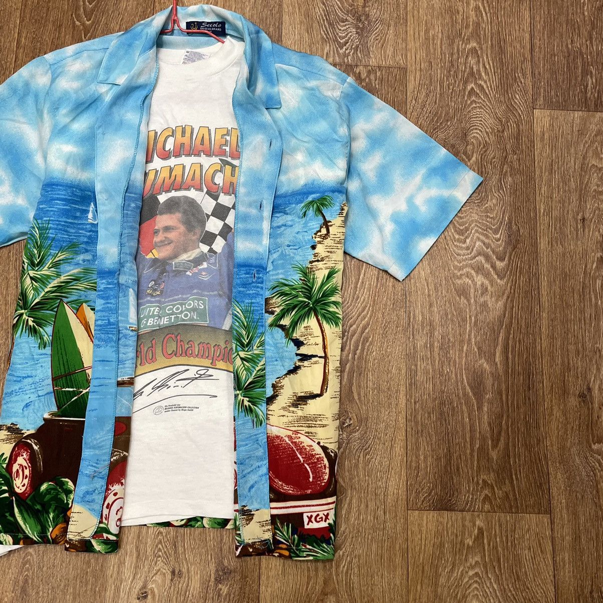 Vintage Vintage 90s Y2K Hawaiian All Over Print Graphic Tee Punk M Size US M / EU 48-50 / 2 - 2 Thumbnail