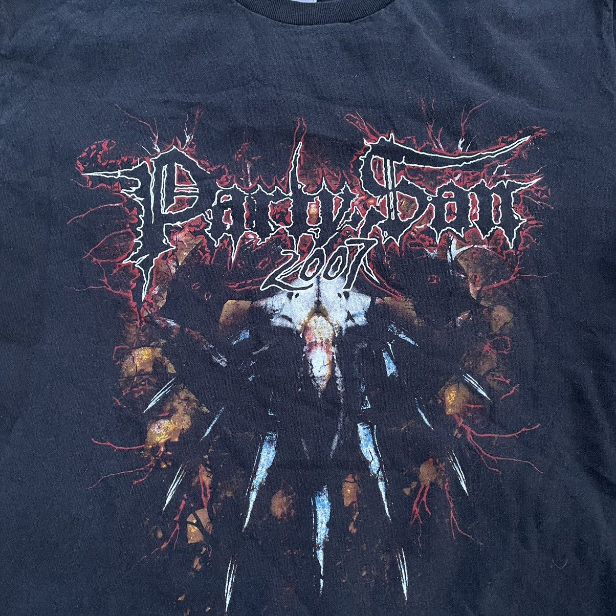 Vintage Vintage Y2K Graphic Tee Dark Horror Band Print Grunge Slim L Size US L / EU 52-54 / 3 - 4 Thumbnail