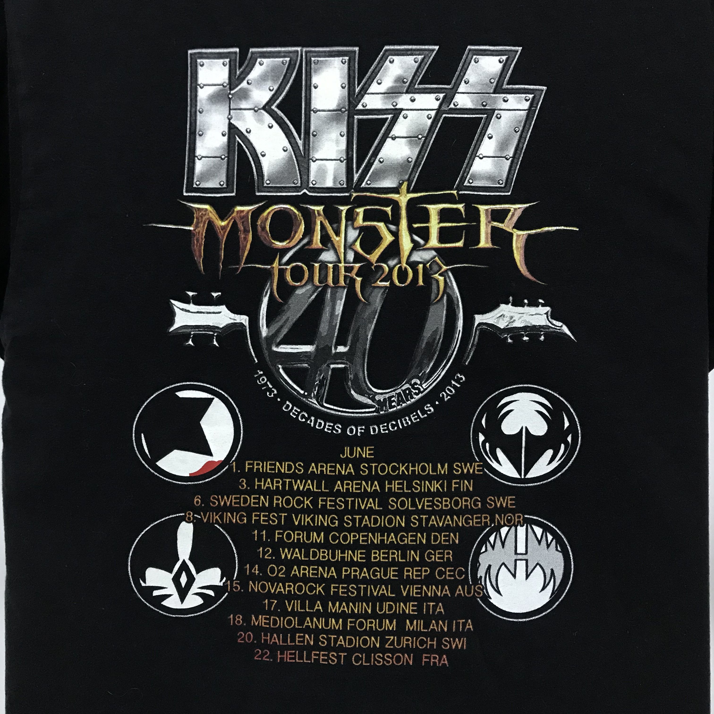 Band Tees KISS Monster 2013 Tour T-Shirt Band Tee Rock 40 Mears 1973 Size US M / EU 48-50 / 2 - 5 Thumbnail