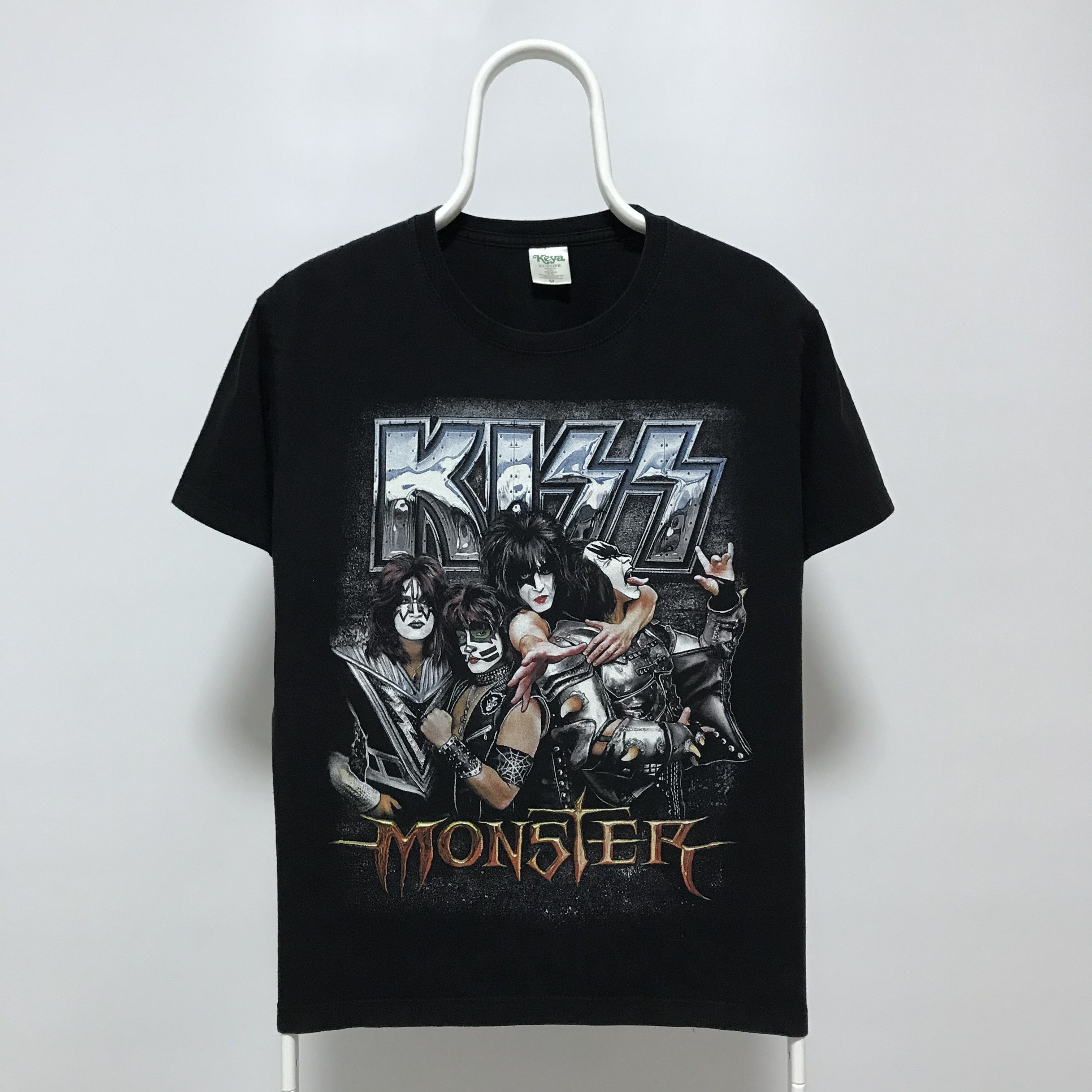 Band Tees × KISS Kiss shirt 2006 Panda parody shirt Excellent