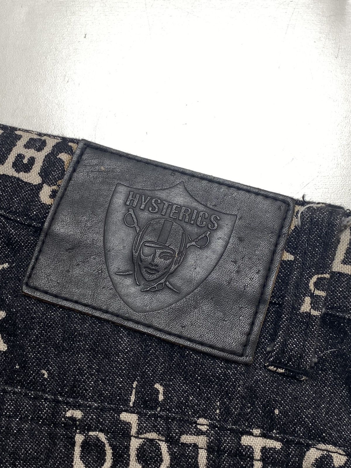 Hysteric Glamour 1990s Hysteric Glamour XXX Typewriter Denim Pants Size US 28 / EU 44 - 9 Thumbnail