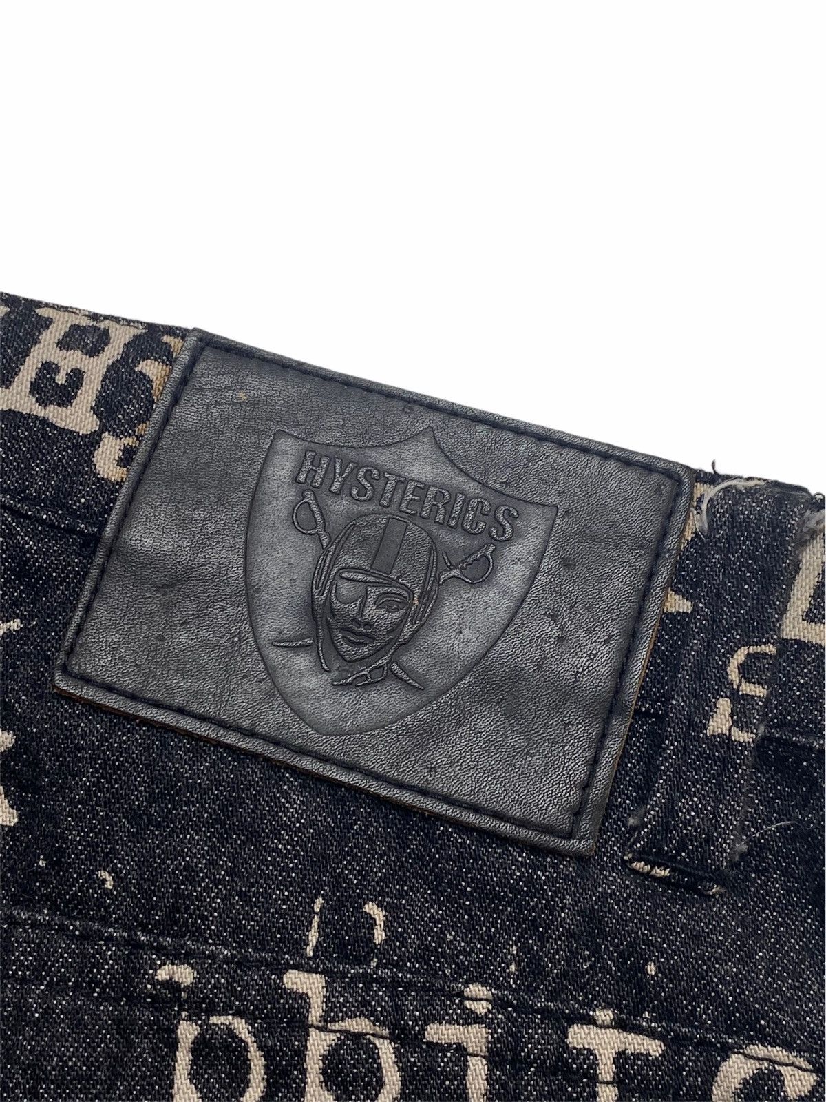Hysteric Glamour 1990s Hysteric Glamour XXX Typewriter Denim Pants Size US 28 / EU 44 - 8 Thumbnail