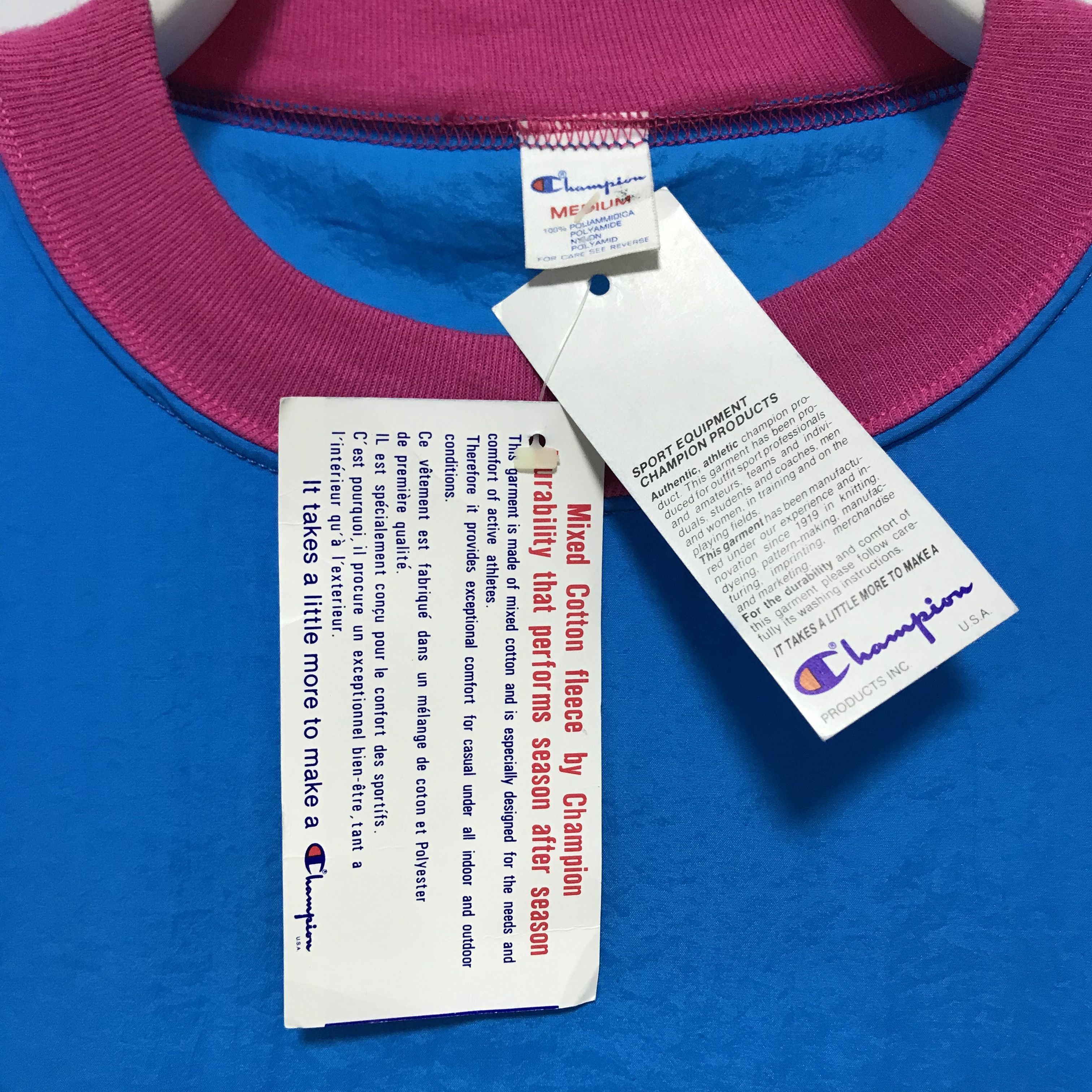Champion CHAMPION Vintage T-Shirt 80s 90s Tee Very Rare USA Big Logo Size US L / EU 52-54 / 3 - 5 Thumbnail