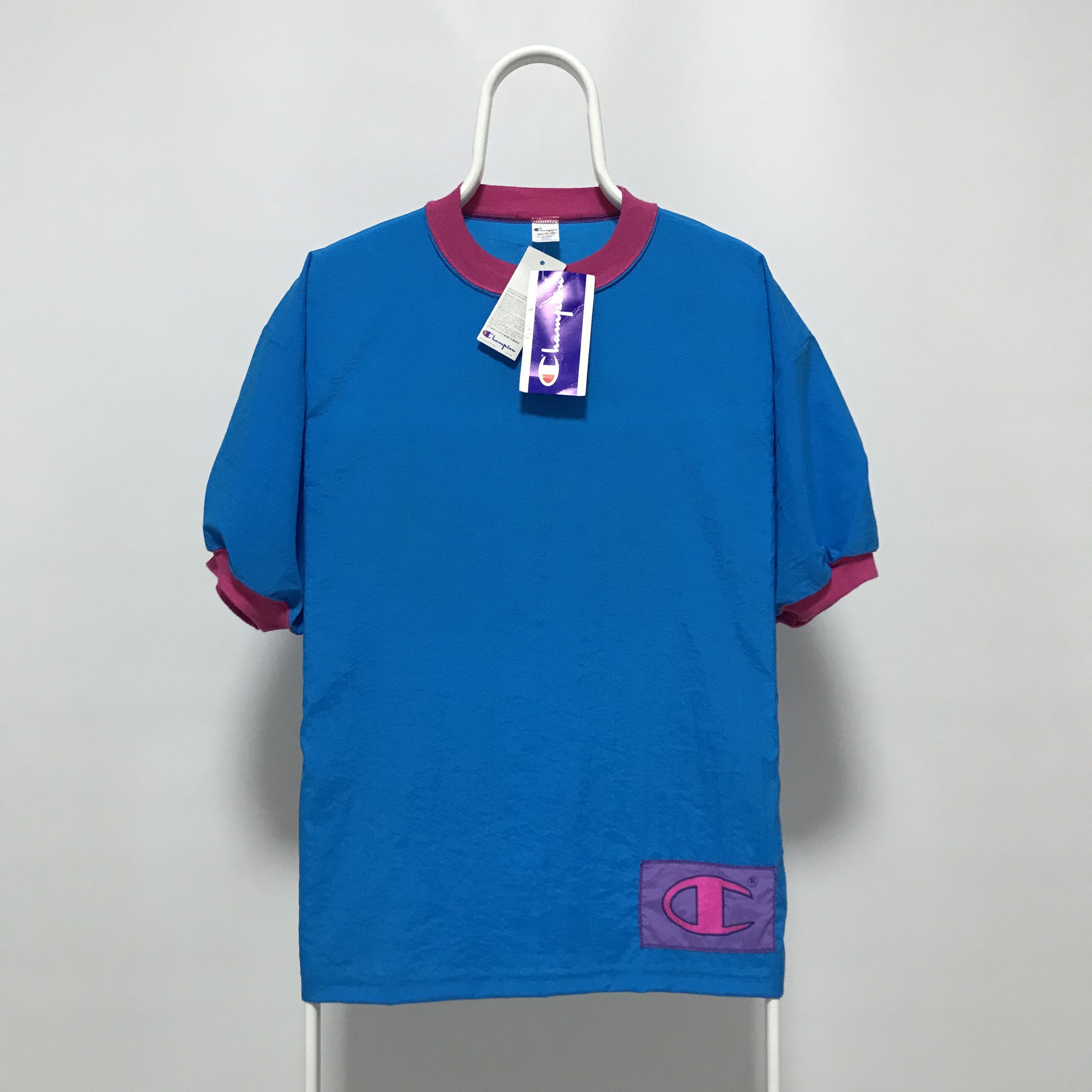 Champion CHAMPION Vintage T-Shirt 80s 90s Tee Very Rare USA Big Logo Size US L / EU 52-54 / 3 - 1 Thumbnail