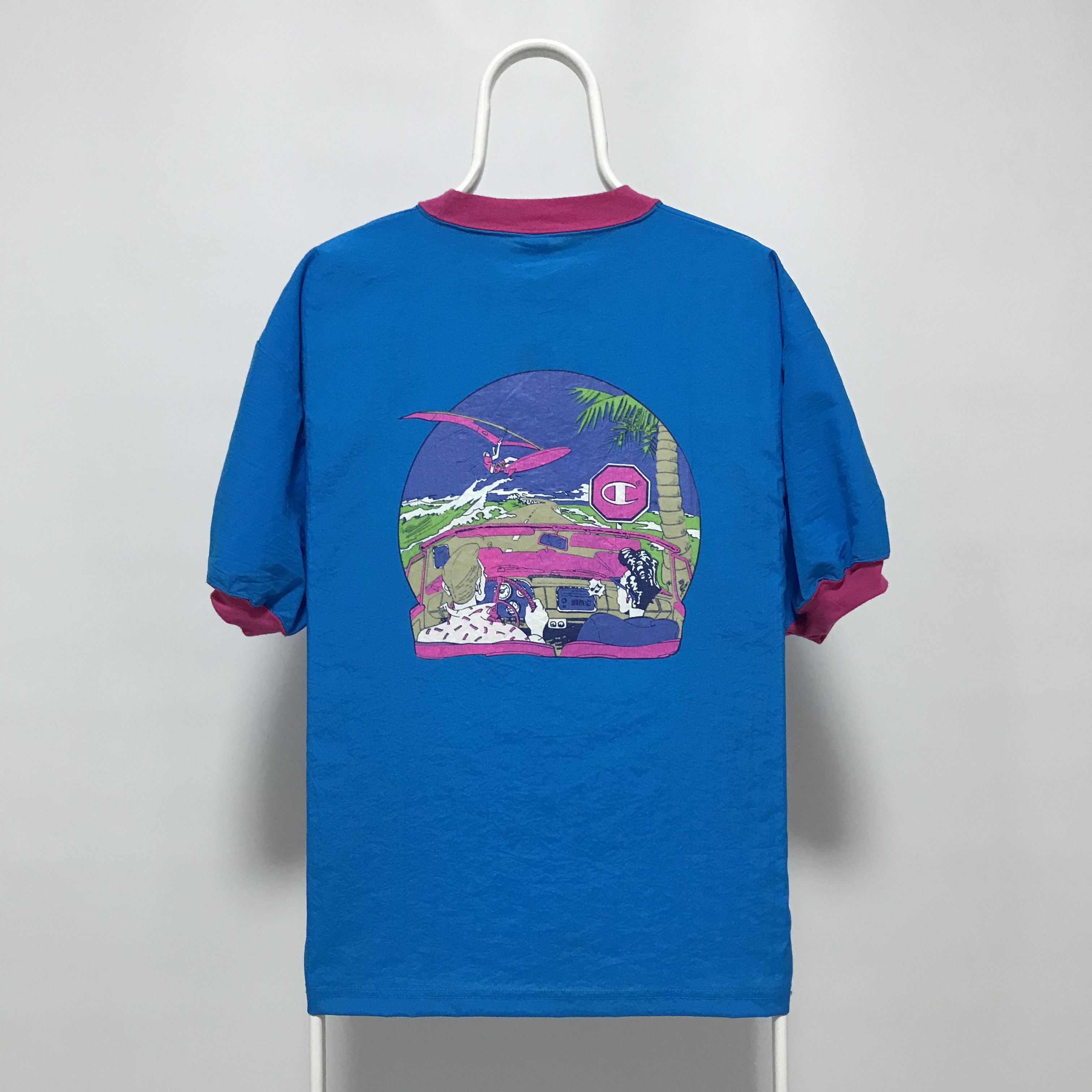 Champion CHAMPION Vintage T-Shirt 80s 90s Tee Very Rare USA Big Logo Size US L / EU 52-54 / 3 - 2 Thumbnail