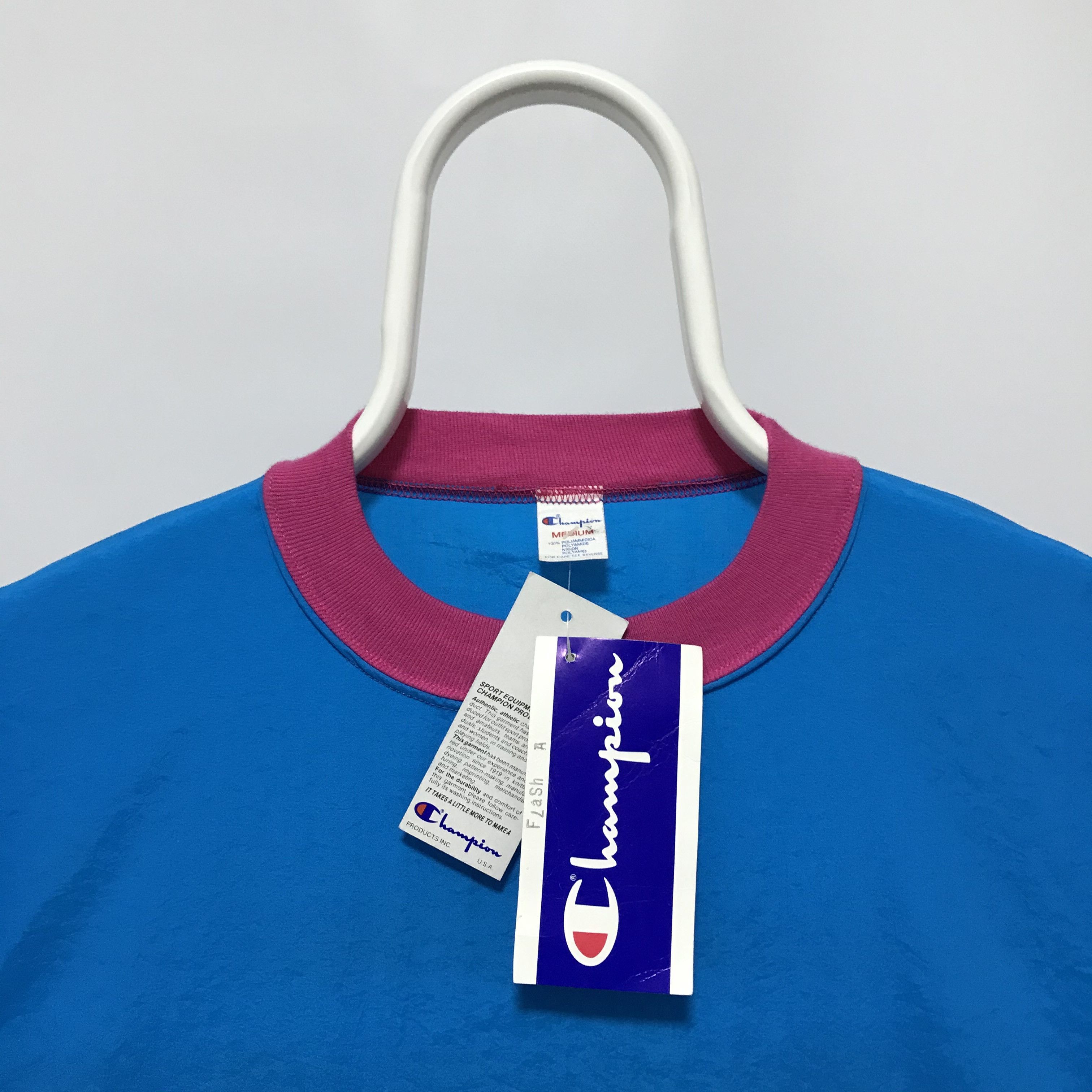 Champion CHAMPION Vintage T-Shirt 80s 90s Tee Very Rare USA Big Logo Size US L / EU 52-54 / 3 - 3 Thumbnail