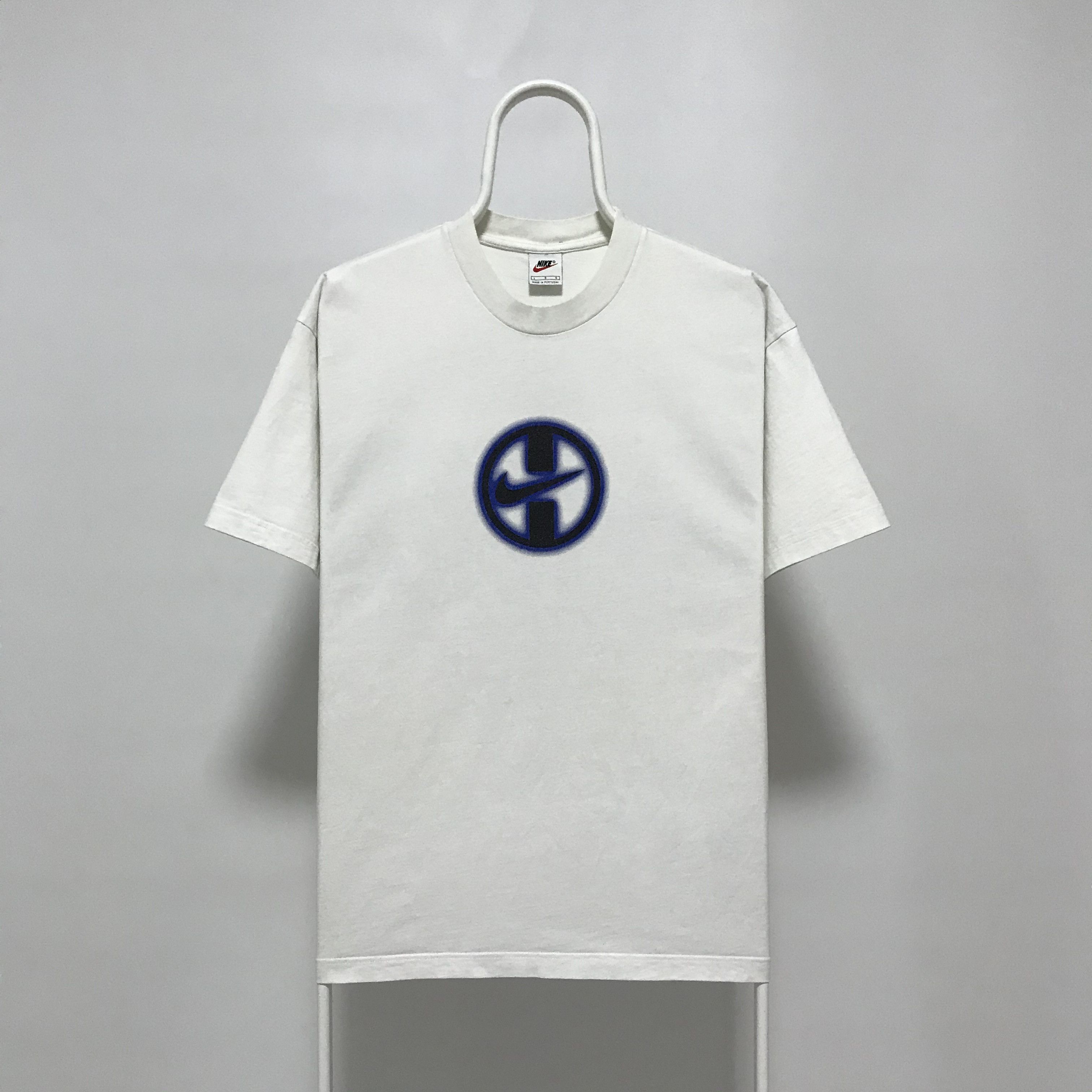 Nike NIKE Vintage T-Shirt Big Logo Tee 90s Rare Swoosh Size US L / EU 52-54 / 3 - 2 Thumbnail