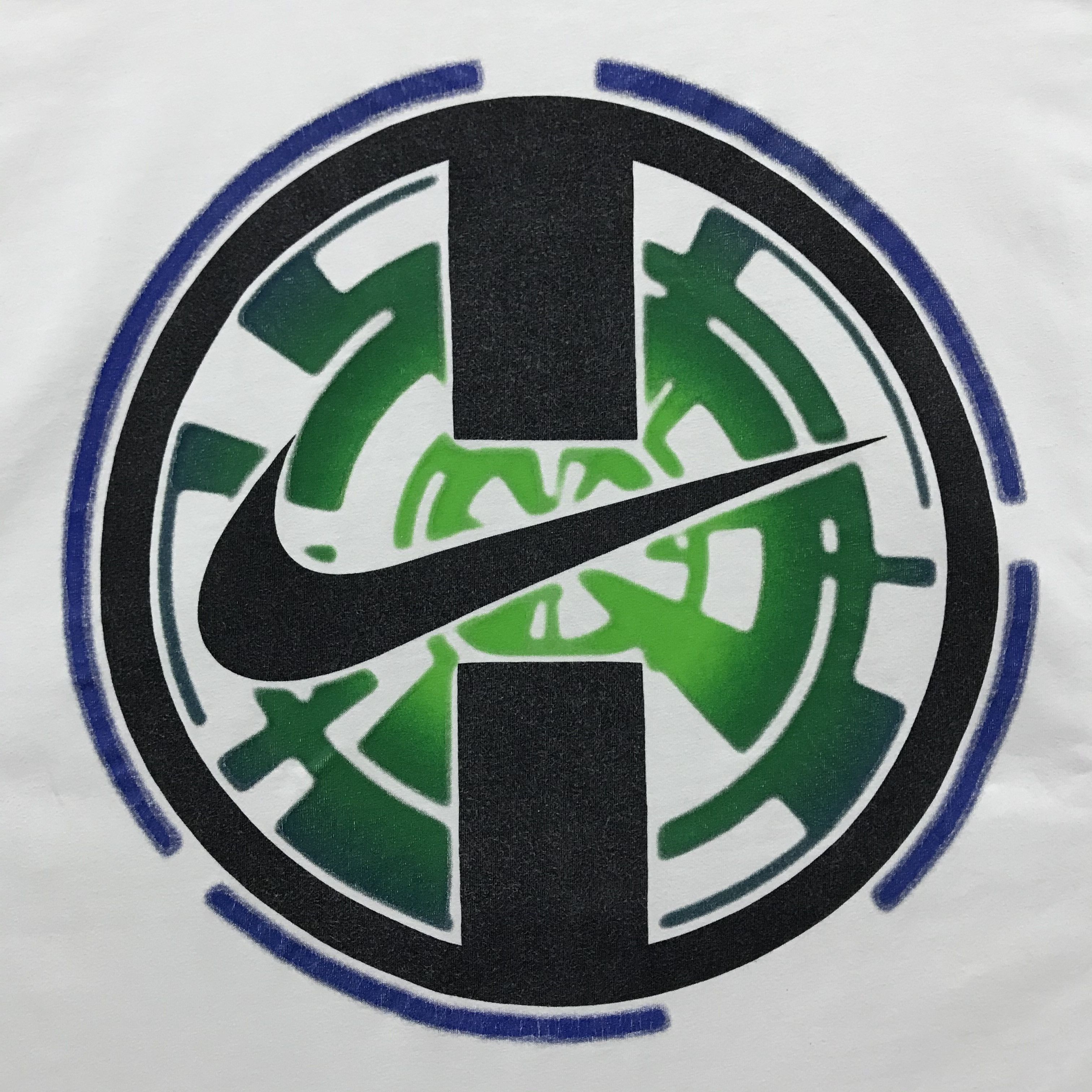Nike NIKE Vintage T-Shirt Big Logo Tee 90s Rare Swoosh Size US L / EU 52-54 / 3 - 6 Thumbnail
