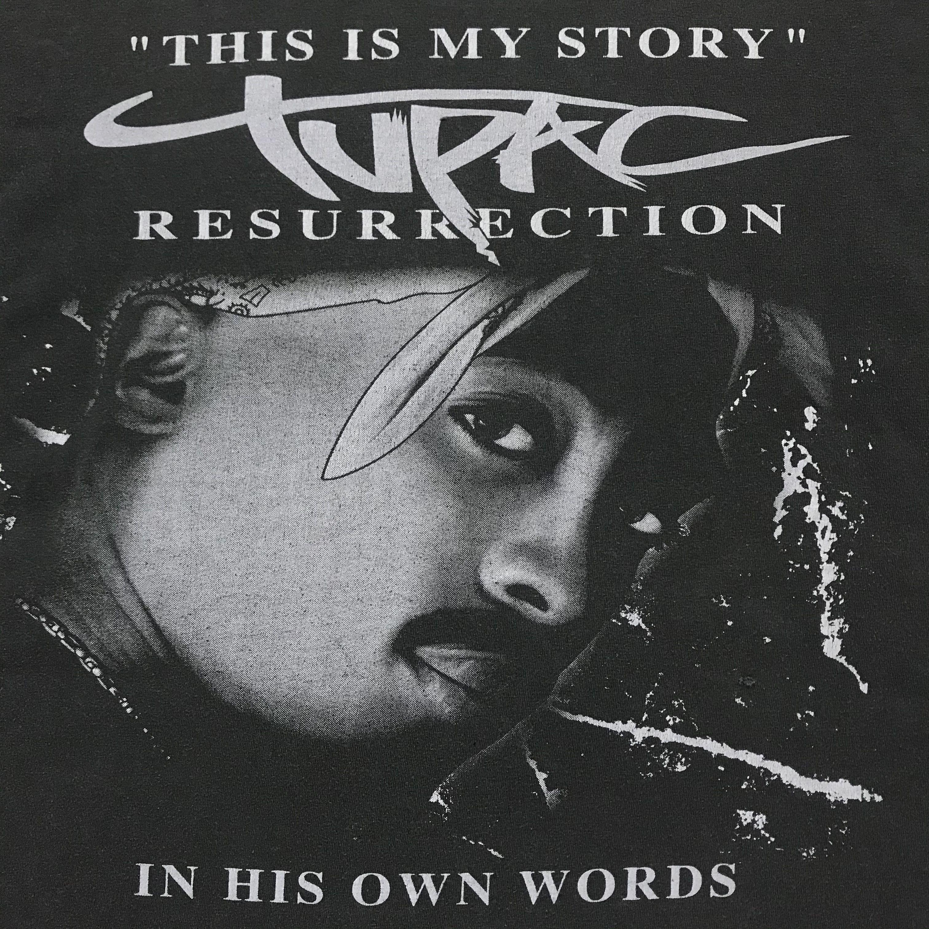 Band Tees 2PAC TUPAC SHAKUR Vintage T-Shirt Rap Tee Band 90s Makaveli Size US L / EU 52-54 / 3 - 6 Thumbnail