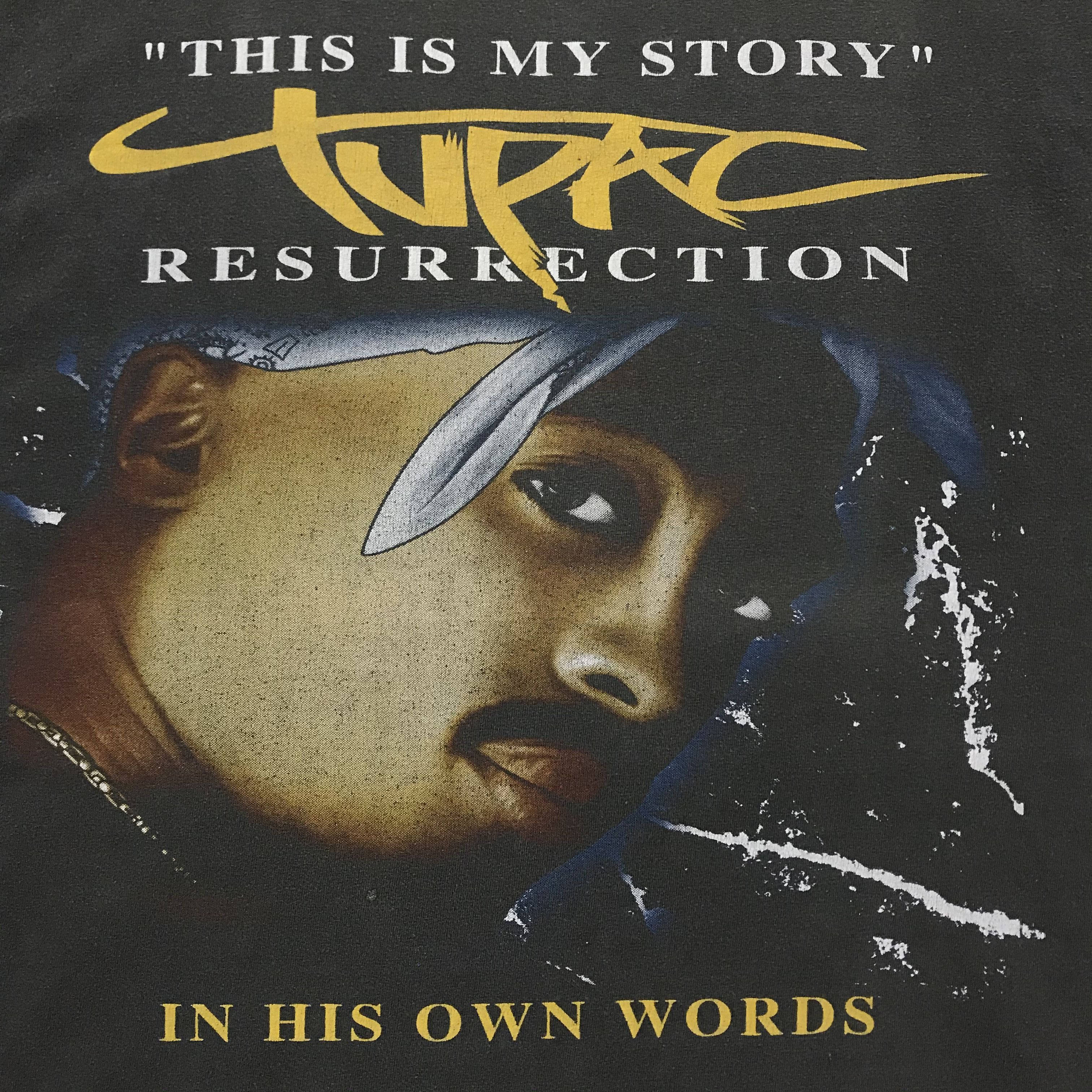Band Tees 2PAC TUPAC SHAKUR Vintage T-Shirt Rap Tee Band 90s Makaveli Size US L / EU 52-54 / 3 - 5 Thumbnail