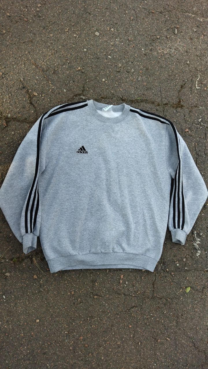 Adidas Vintage Adidas Basic grey sweatshirt Size US L / EU 52-54 / 3 - 1 Thumbnail