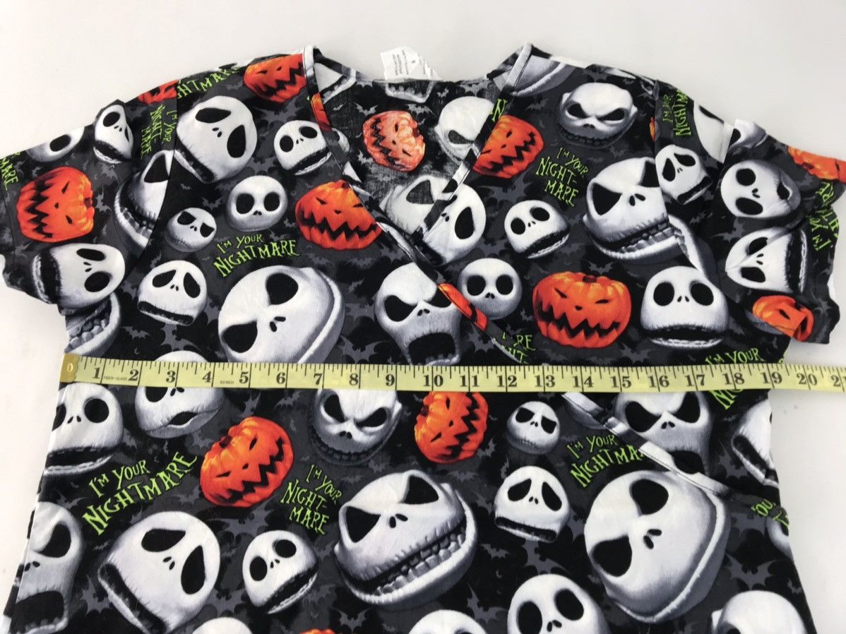 Disney Tim Burton The Nightmare Before Christmas Scrub Shirt Size M / US 6-8 / IT 42-44 - 7 Thumbnail