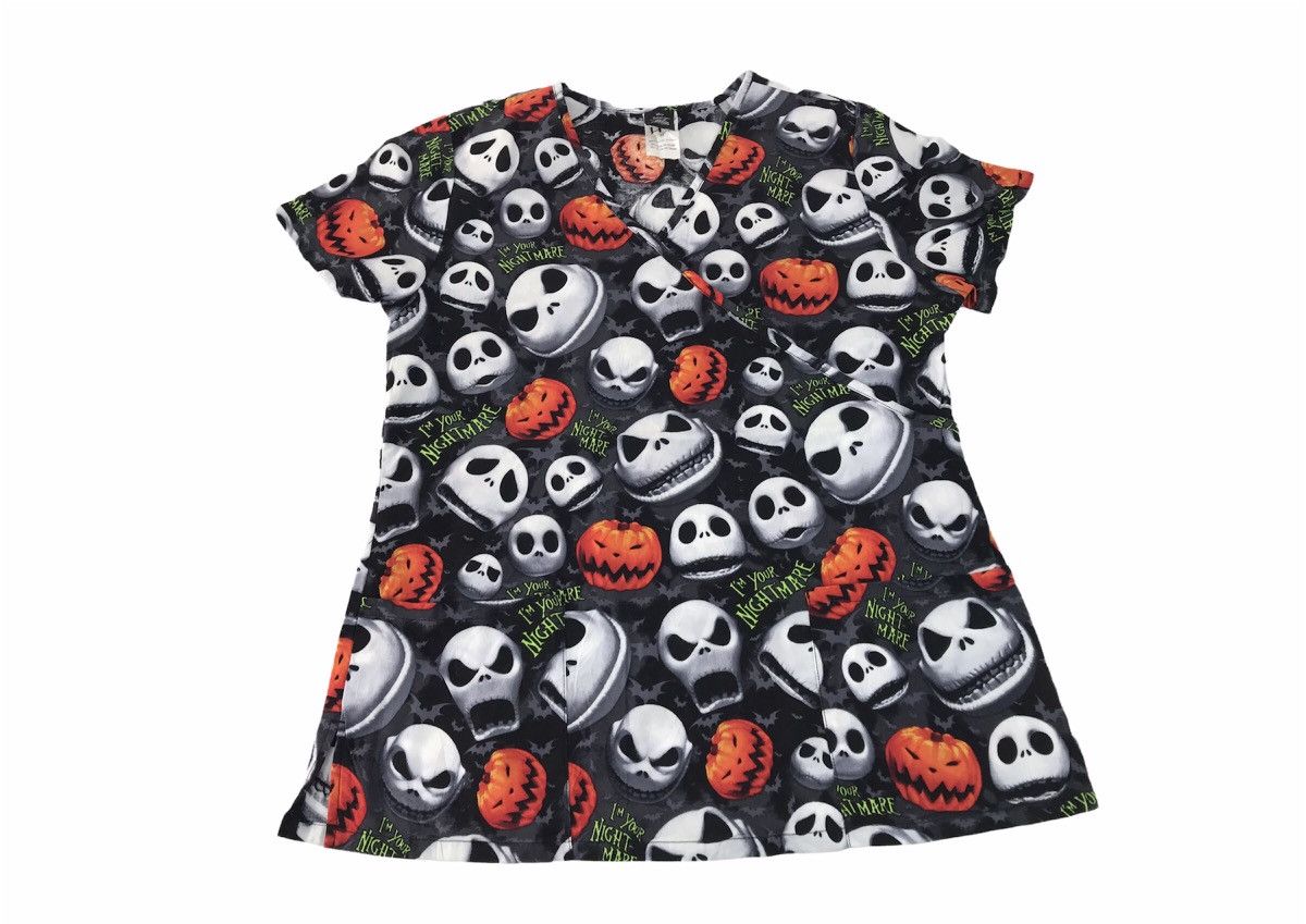 Tim Burton The Nightmare Before Christmas Scrub Shirt