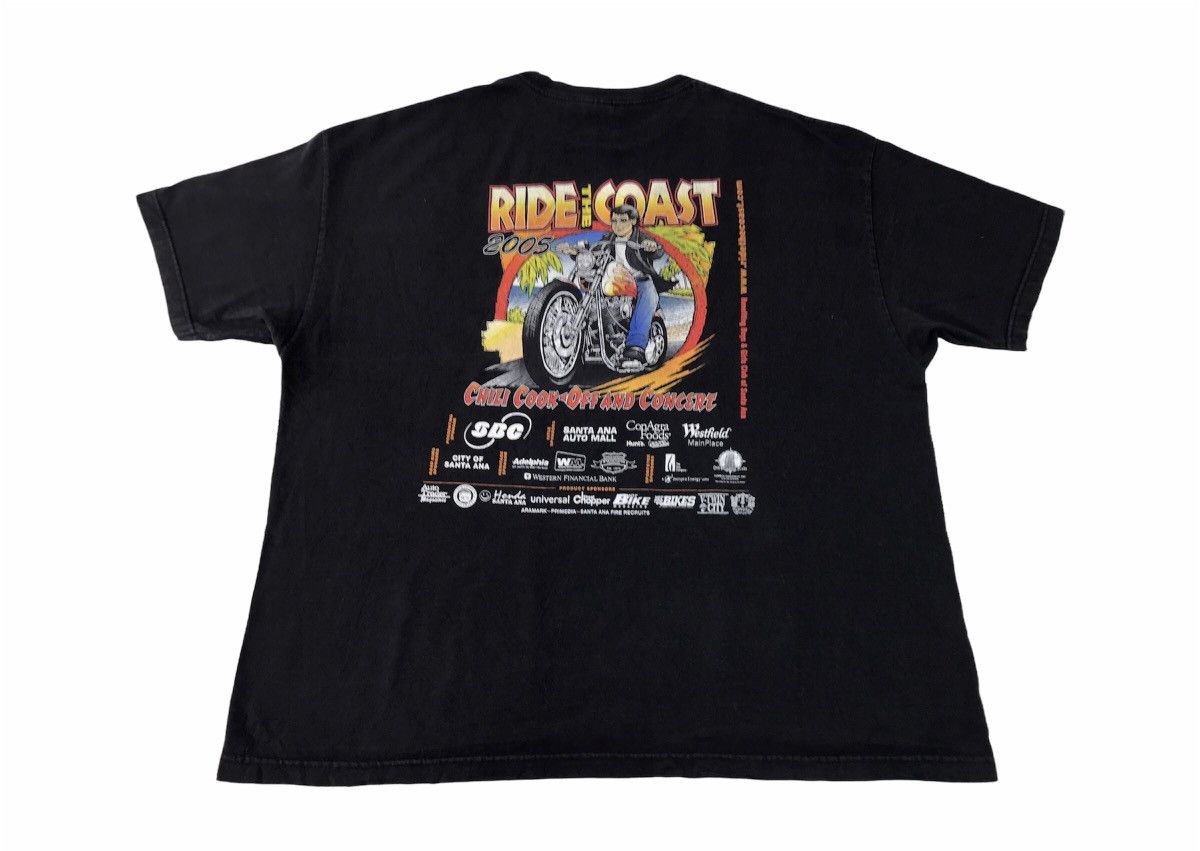 image of Vintage The Ride Coast 2005 Chili Cook Off And Concert Printed in Black, Men's (Size 2XL)