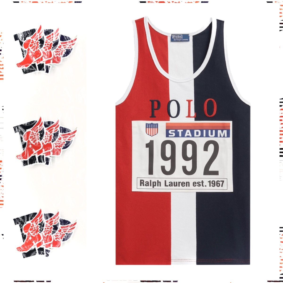 トップス Polo Ralph Lauren 1992 Stadium Tank Top Polo Ralph Lauren Tokyo Stadium 1992 Tank Top Size XXL | eBay