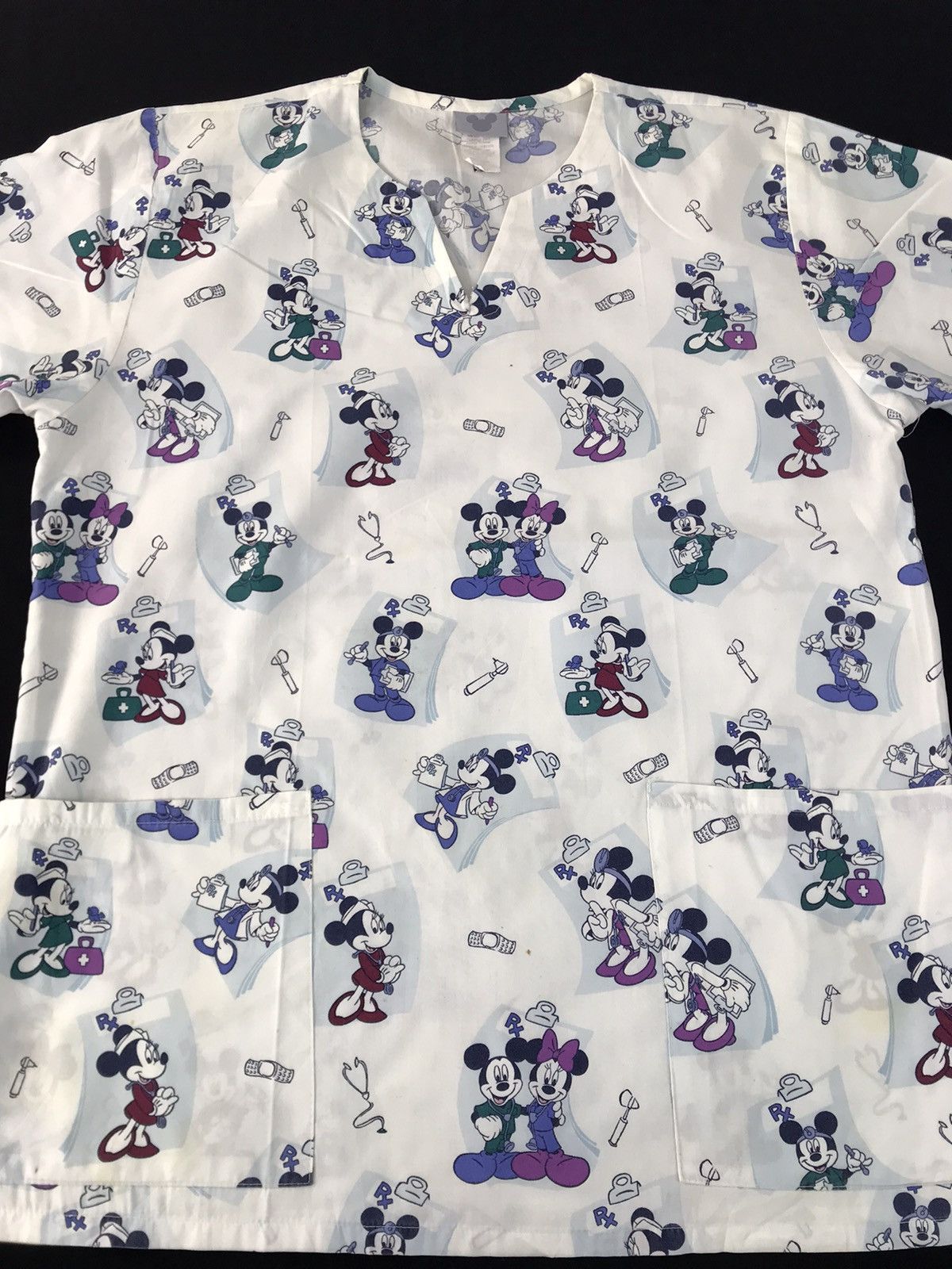 Disney Disney Mickey Minnie Mouse Barco Uniform Scrub Shirt Size S / US 4 / IT 40 - 3 Thumbnail