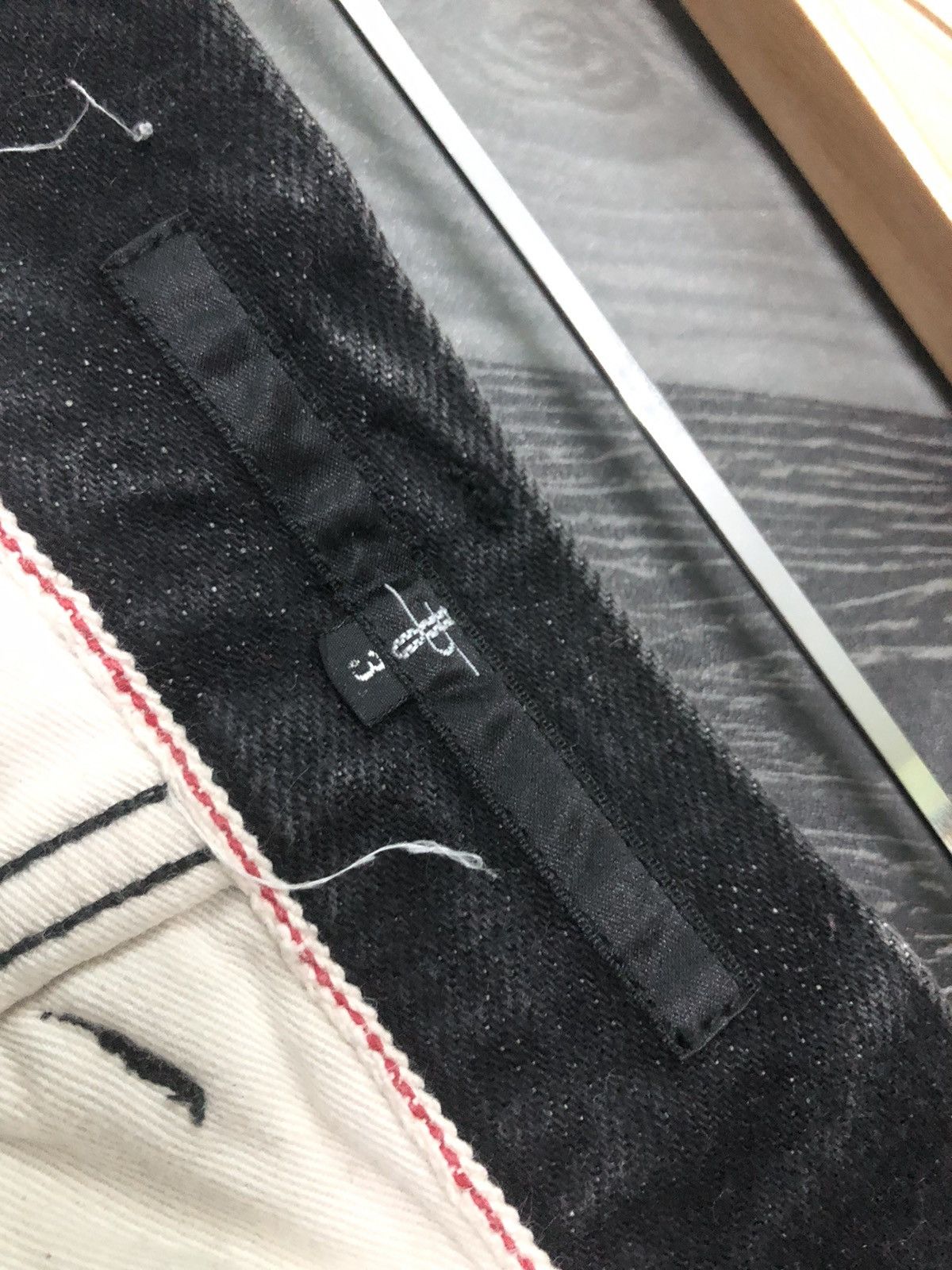 Japanese Brand × NO ID NO ID SELVEDGE DENIM NICE WHISKER HONEYCOMB DISTRESSED Size US 34 / EU 50 - 7 Thumbnail