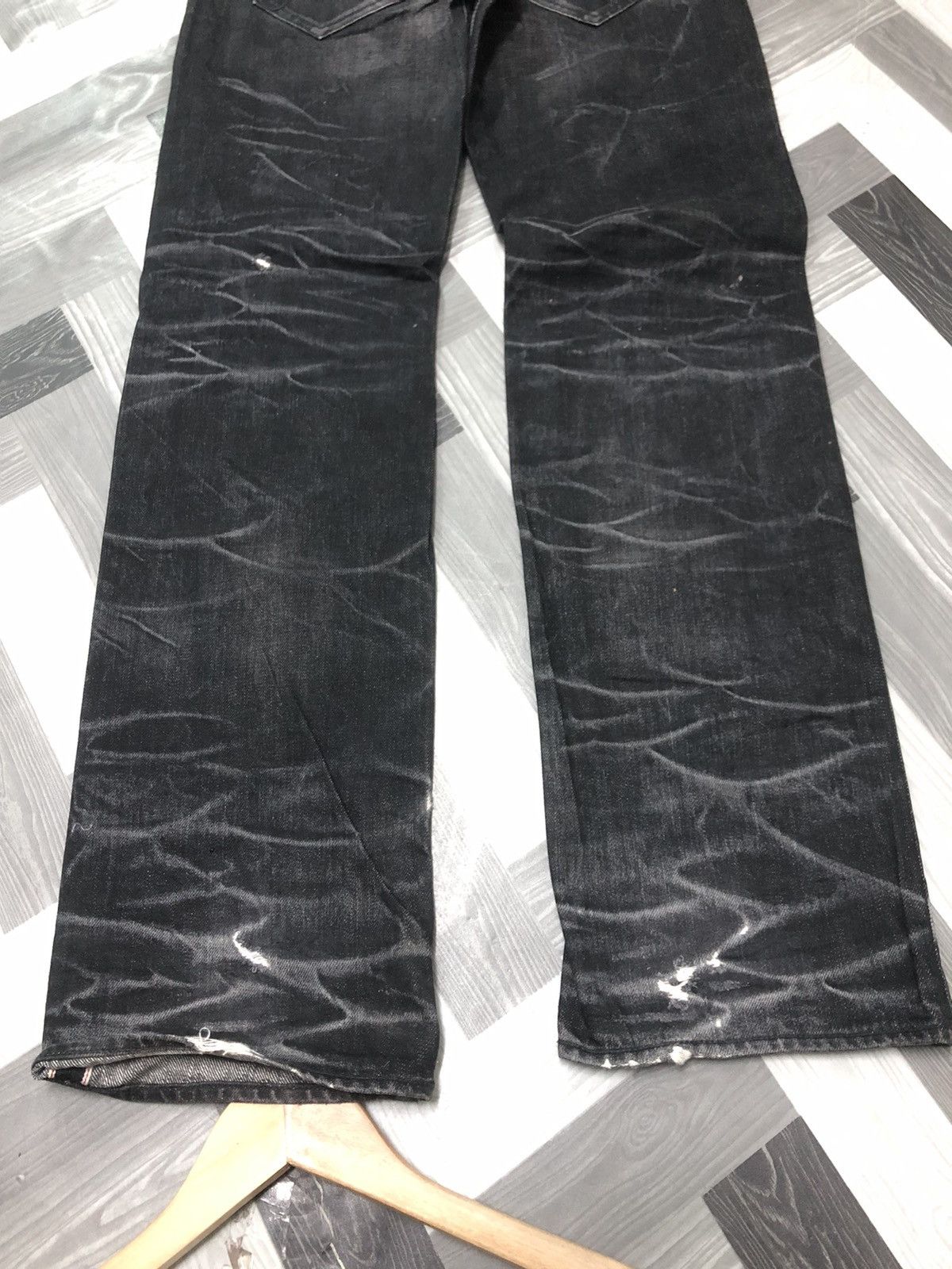 Japanese Brand × NO ID NO ID SELVEDGE DENIM NICE WHISKER HONEYCOMB DISTRESSED Size US 34 / EU 50 - 10 Thumbnail