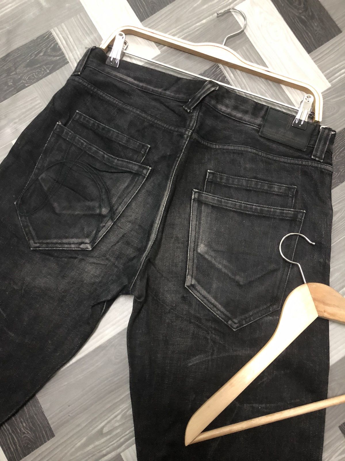 Japanese Brand × NO ID NO ID SELVEDGE DENIM NICE WHISKER HONEYCOMB DISTRESSED Size US 34 / EU 50 - 11 Thumbnail