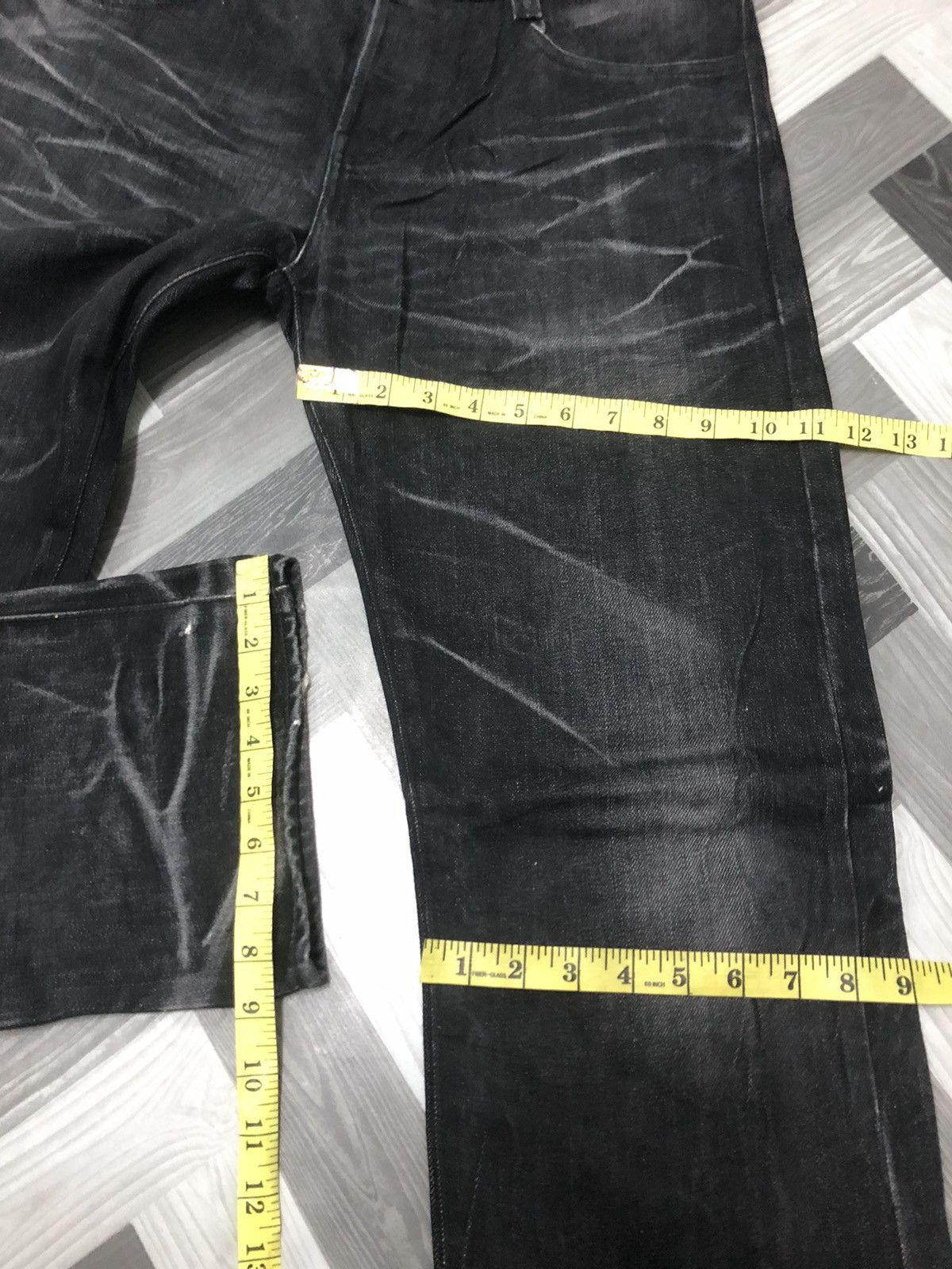 Japanese Brand × NO ID NO ID SELVEDGE DENIM NICE WHISKER HONEYCOMB DISTRESSED Size US 34 / EU 50 - 15 Thumbnail