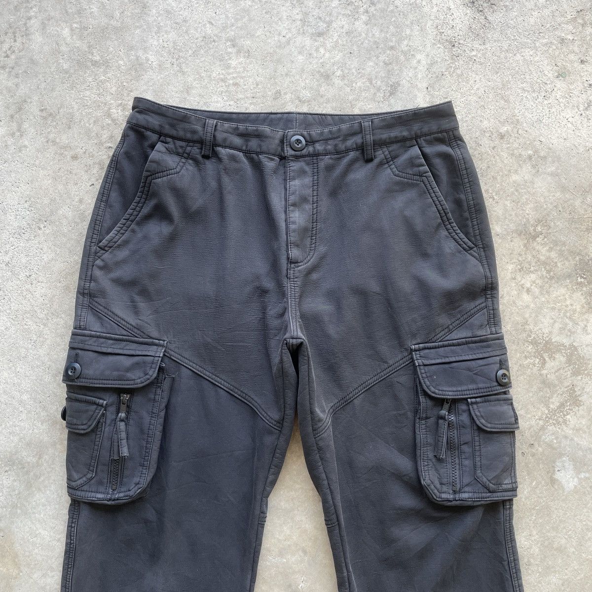 Japanese Brand W33💥 Vintage MONKEY SPORT Black Tactical Cargo Pants Size US 33 - 4 Thumbnail