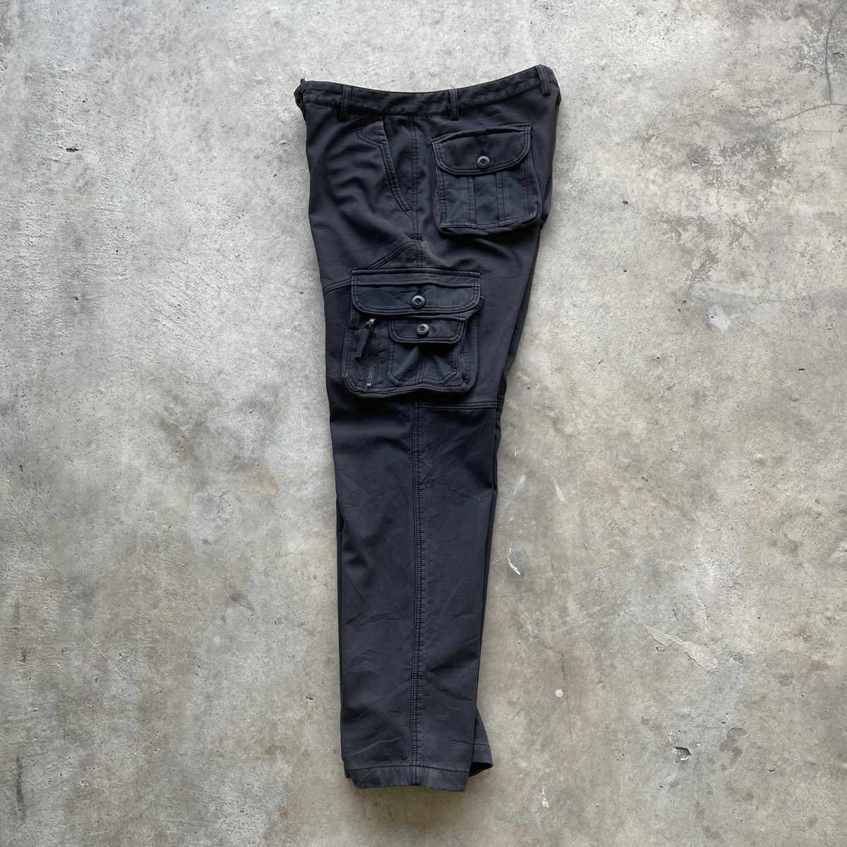 Japanese Brand W33💥 Vintage MONKEY SPORT Black Tactical Cargo Pants Size US 33 - 3 Thumbnail