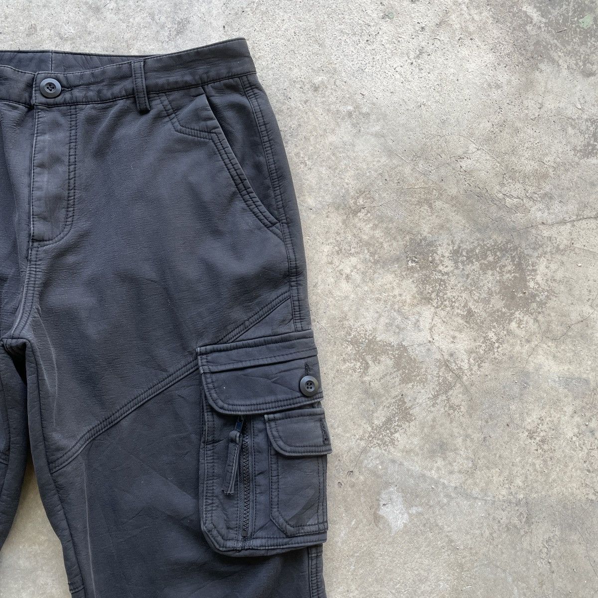 Japanese Brand W33💥 Vintage MONKEY SPORT Black Tactical Cargo Pants Size US 33 - 6 Thumbnail