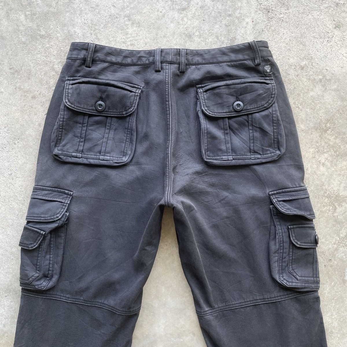 Japanese Brand W33💥 Vintage MONKEY SPORT Black Tactical Cargo Pants Size US 33 - 12 Thumbnail
