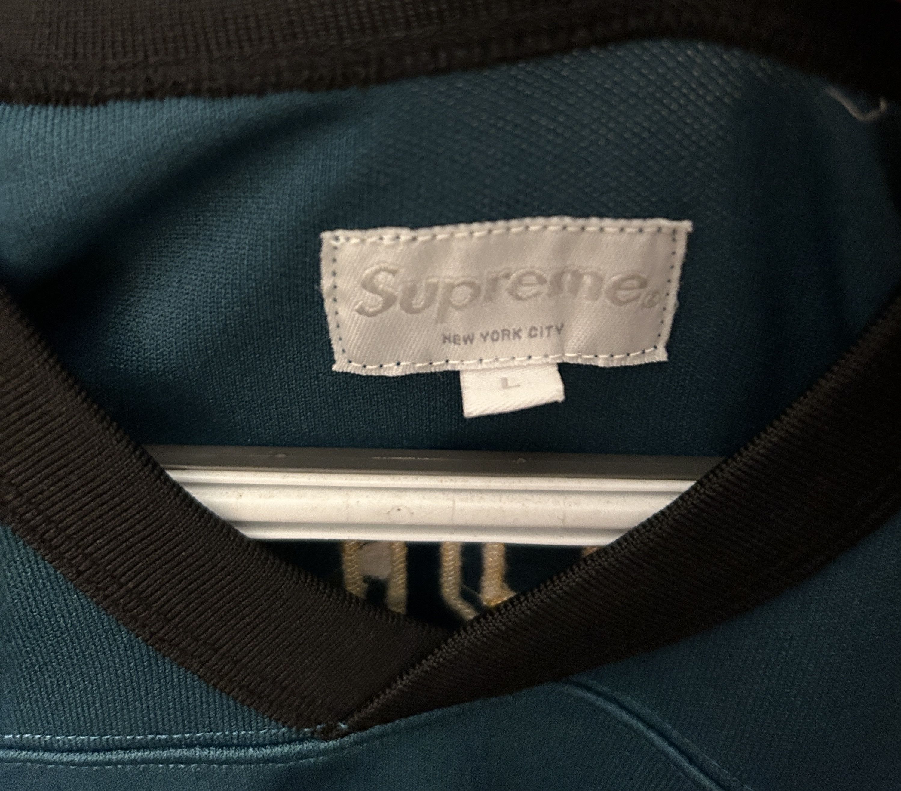 Supreme Supreme Fleur De Lis Hockey Jersey Teal FW13 Size US L / EU 52-54 / 3 - 3 Thumbnail