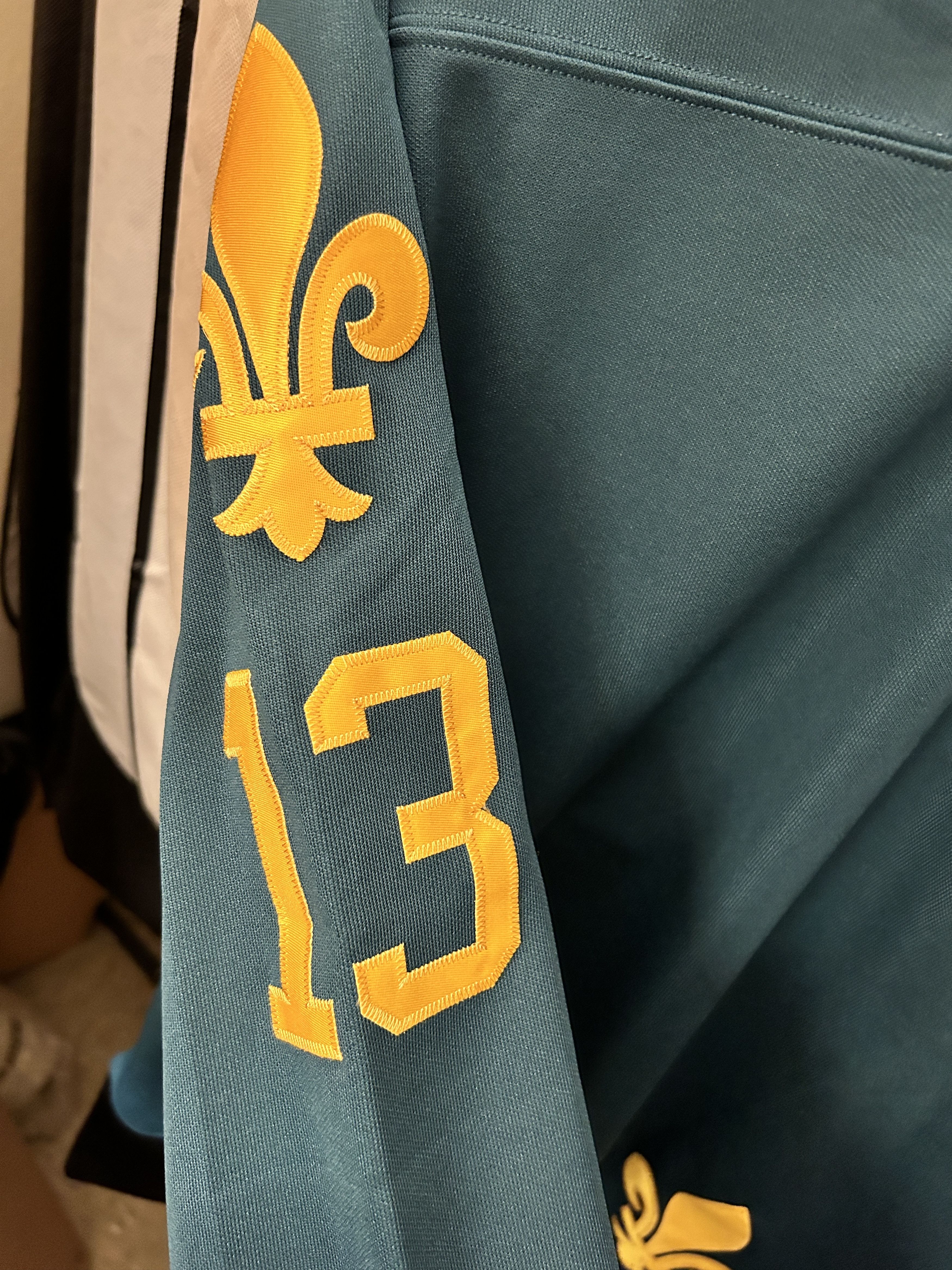 Supreme Supreme Fleur De Lis Hockey Jersey Teal FW13 Size US L / EU 52-54 / 3 - 4 Thumbnail