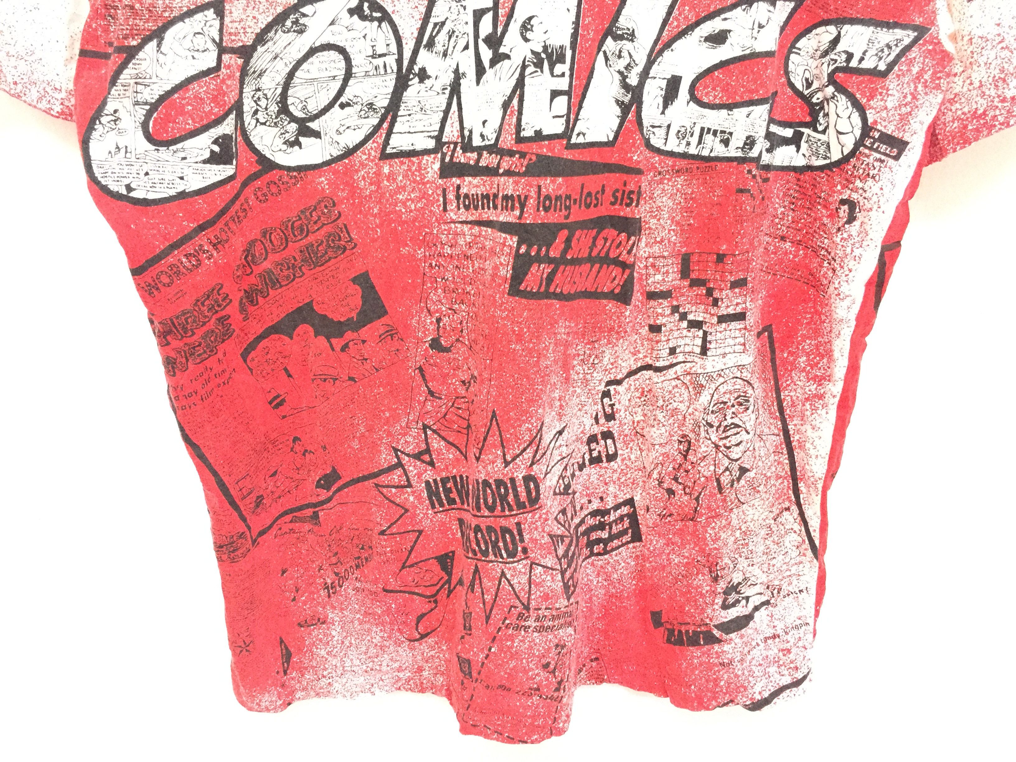 Marvel Comics 1990s Falcon Newspaper all over print Promo tee akira Size US L / EU 52-54 / 3 - 3 Thumbnail