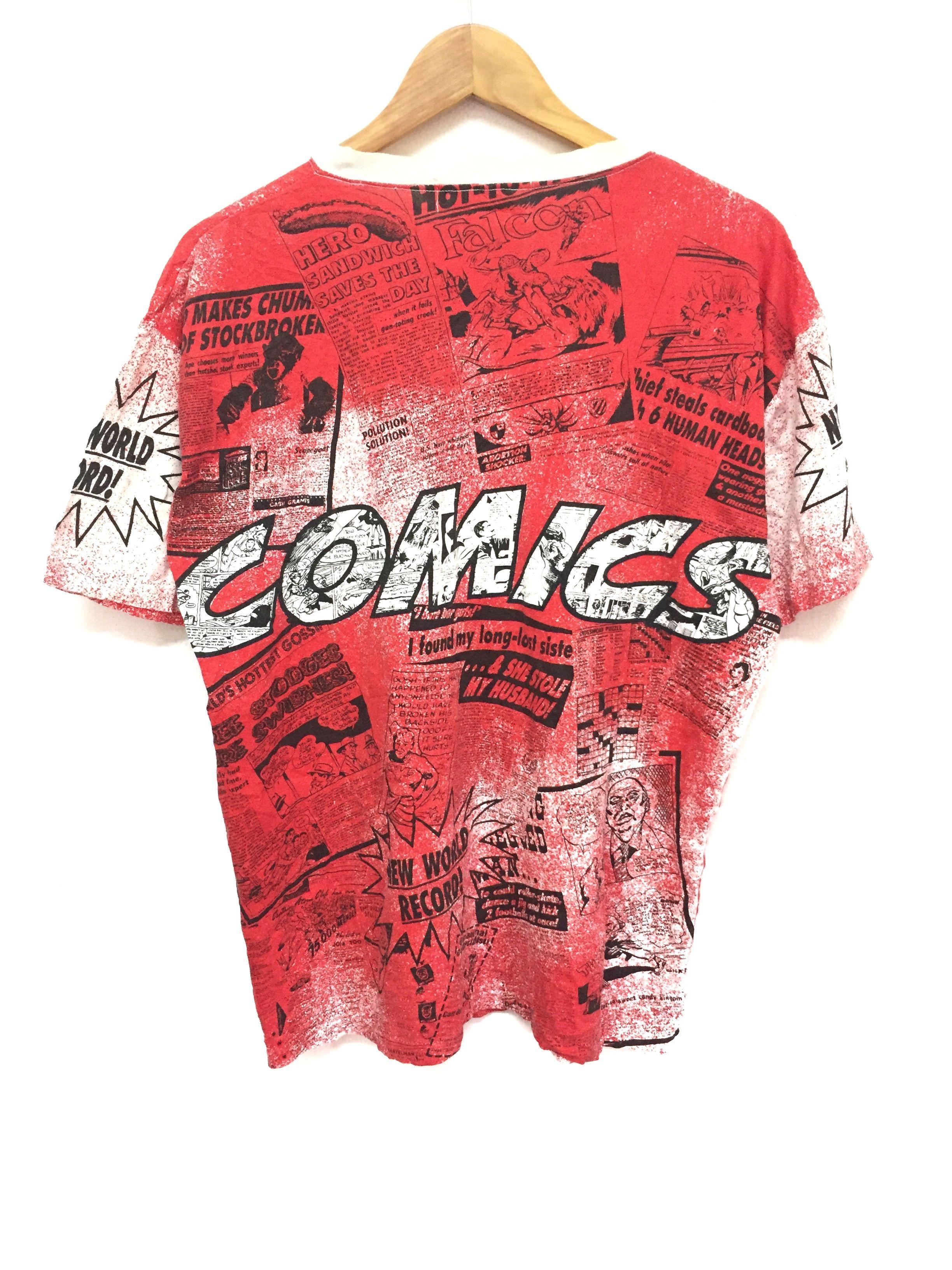 Marvel Comics 1990s Falcon Newspaper all over print Promo tee akira Size US L / EU 52-54 / 3 - 10 Thumbnail