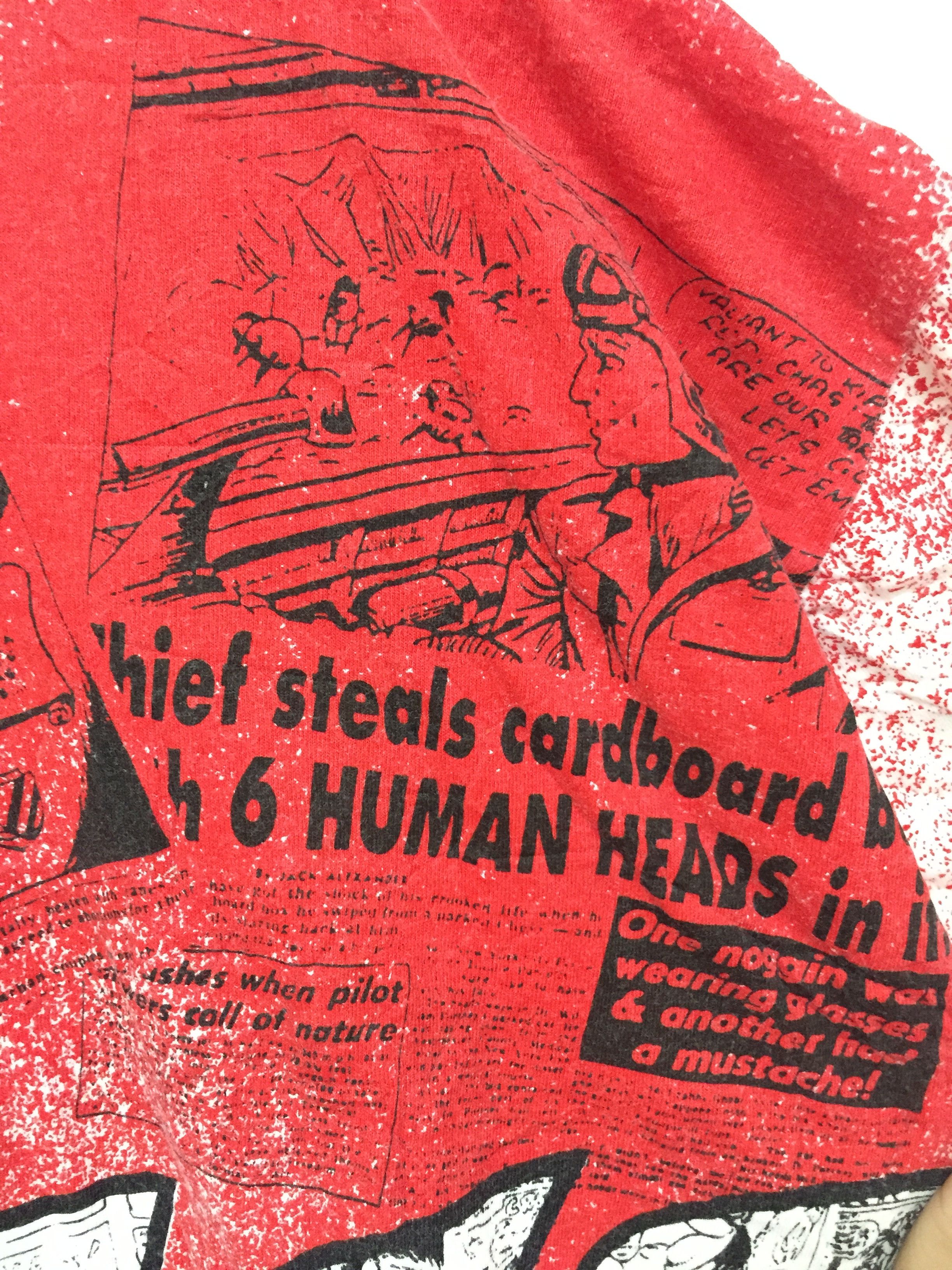 Marvel Comics 1990s Falcon Newspaper all over print Promo tee akira Size US L / EU 52-54 / 3 - 8 Thumbnail