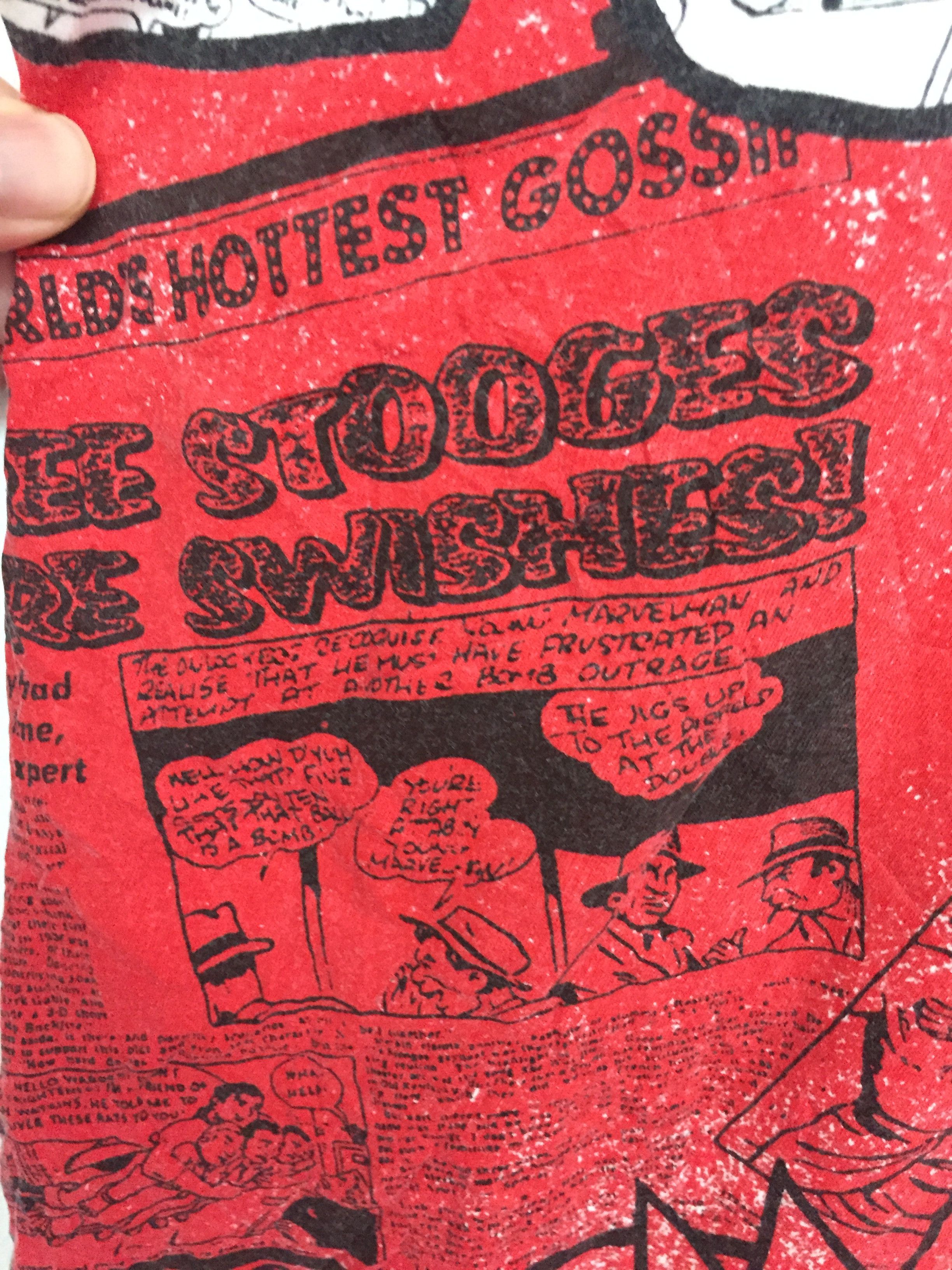 Marvel Comics 1990s Falcon Newspaper all over print Promo tee akira Size US L / EU 52-54 / 3 - 12 Thumbnail