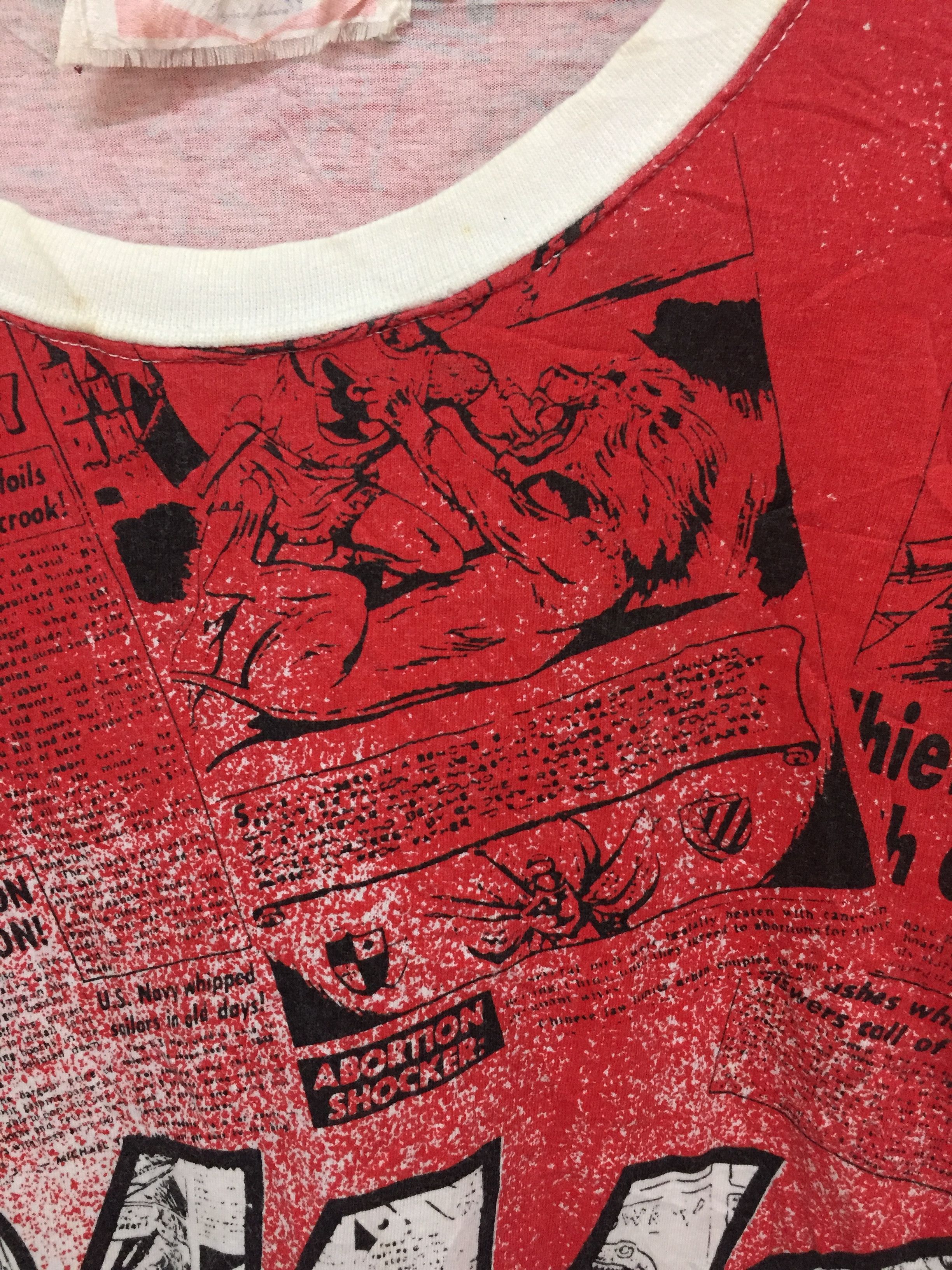 Marvel Comics 1990s Falcon Newspaper all over print Promo tee akira Size US L / EU 52-54 / 3 - 7 Thumbnail