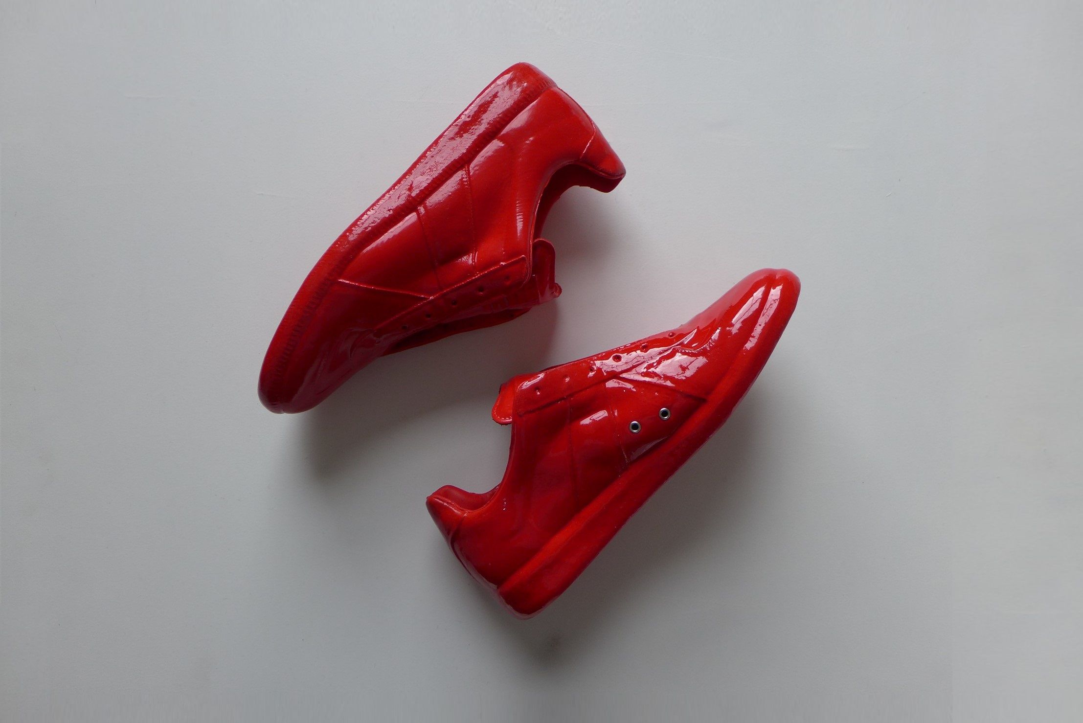 Pre-owned Maison Margiela Margiela Replica Dip Sneakers - Red